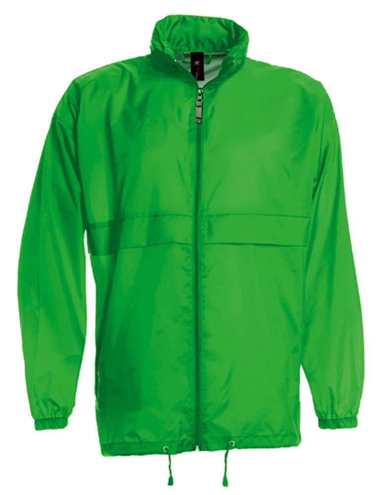 Goodman Design Regenjacke Windbreaker Damen und Herren Im Kragen integrierte Kapuze