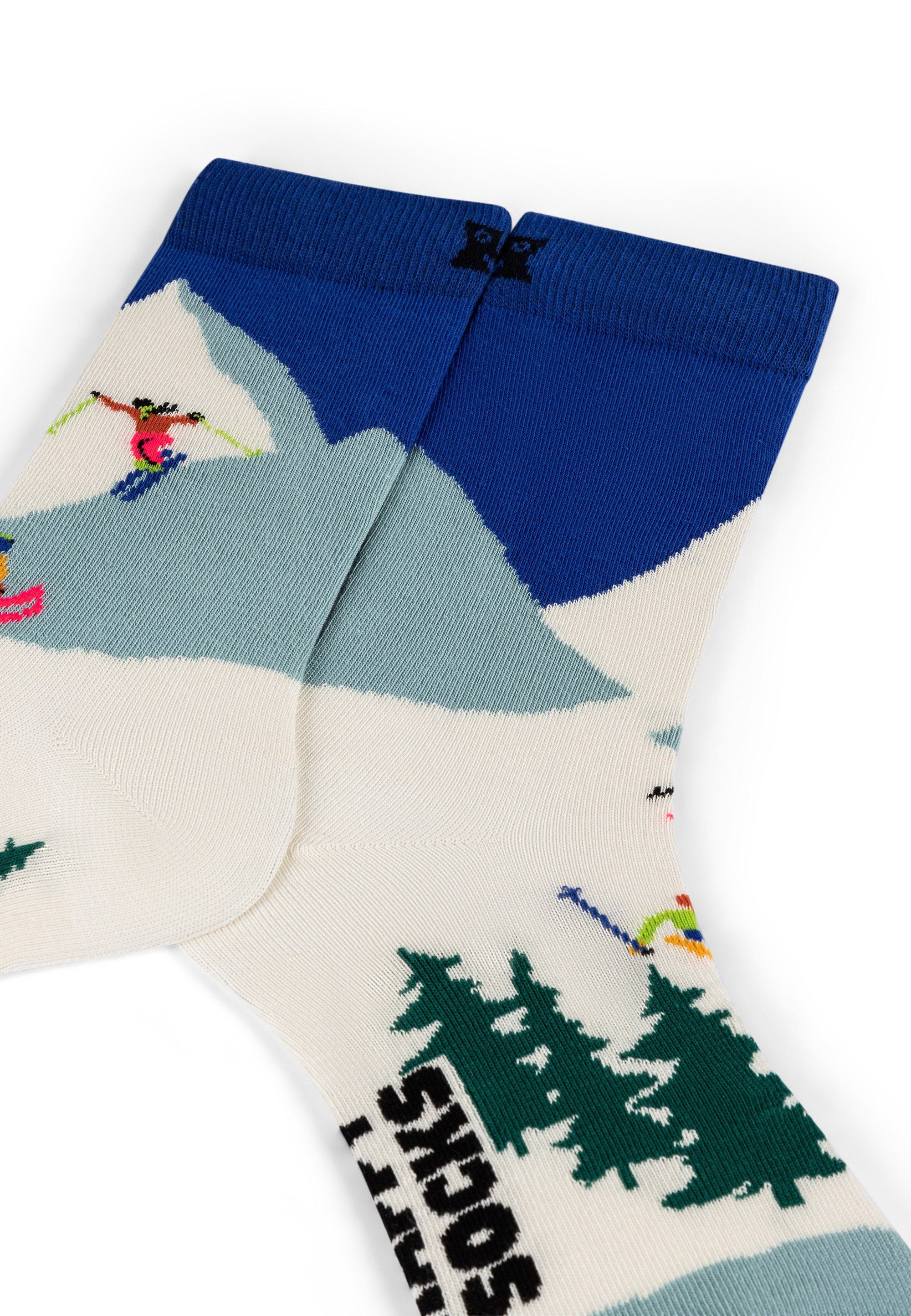 Happy Socks Aus Snowboard-Skiing weicher Winterwonderland Baumwolle Basicsocken