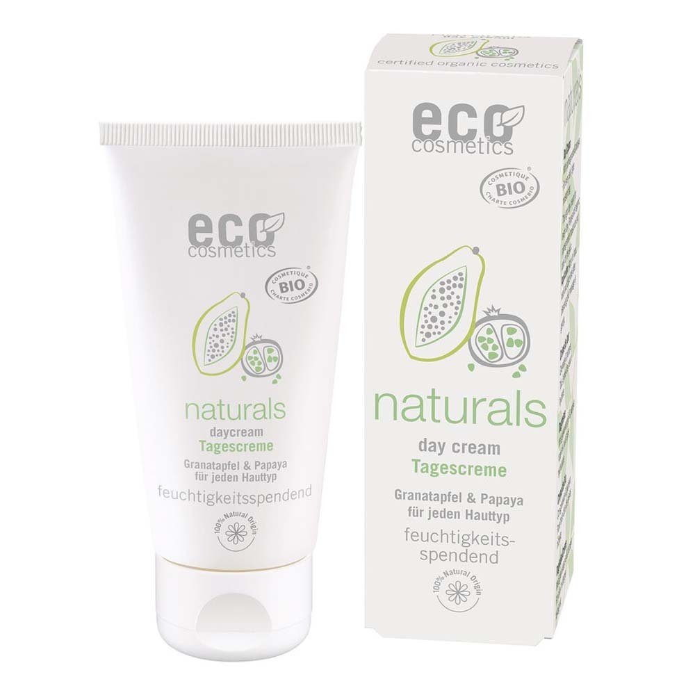 Eco Cosmetics Tagescreme Bio - Granatapfelkernöl und Bio Granatapfel-Extrakt 50ml, Day Face
