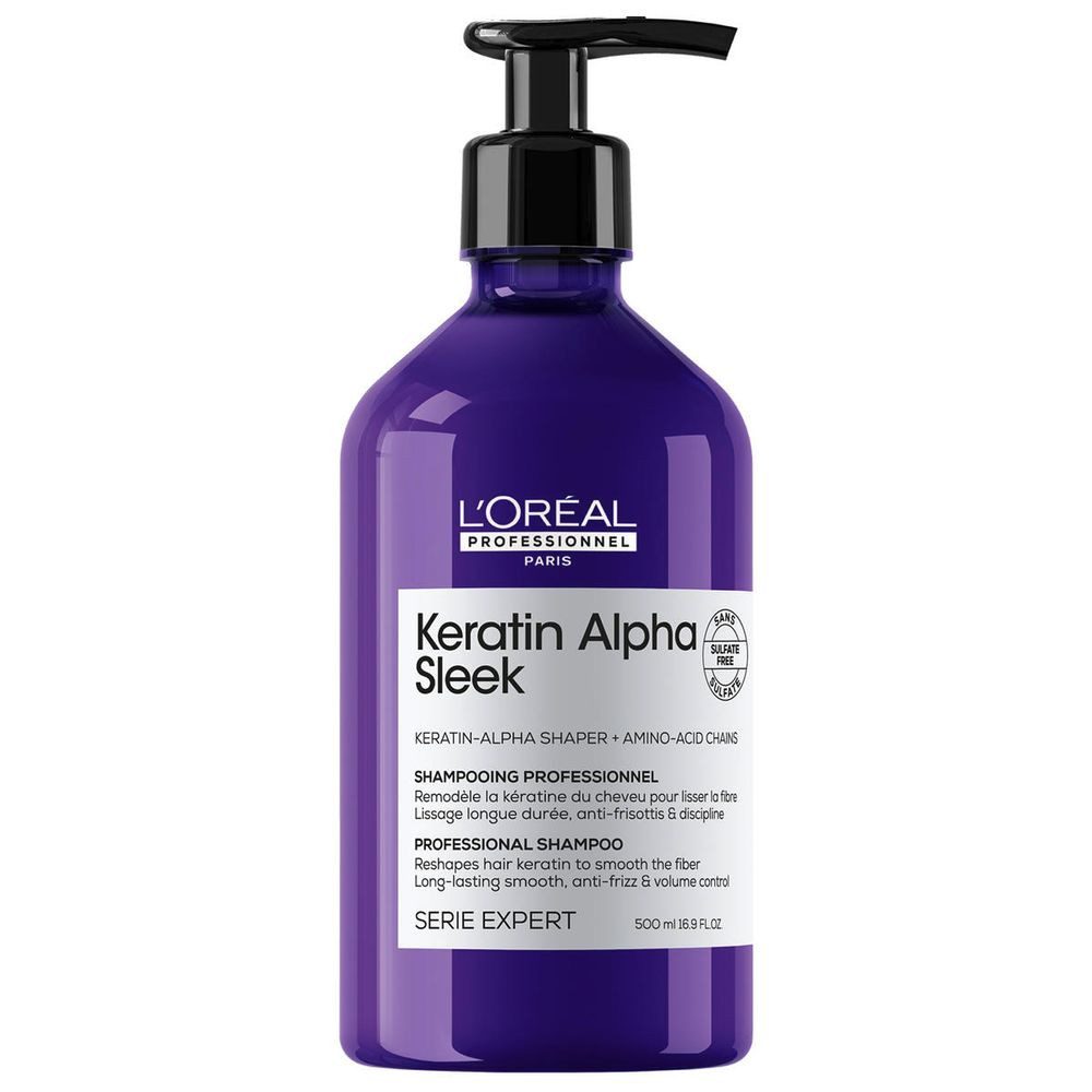 L'ORÉAL PROFESSIONNEL PARIS Haarshampoo Loreal Serie Expert Absolut Keratin Alpha Sleek Shampoo 500 ml