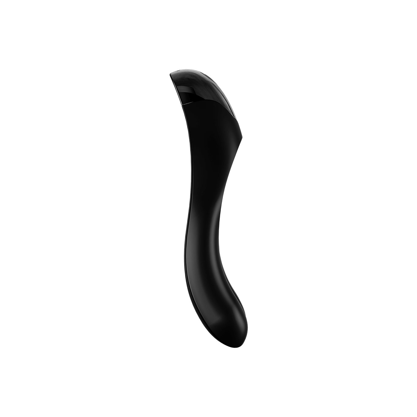 'Candy (10cm) schwarz Satisfyer Cane' Satisfyer medizinisches Silikon Klitoris-Stimulator Fingervibrator