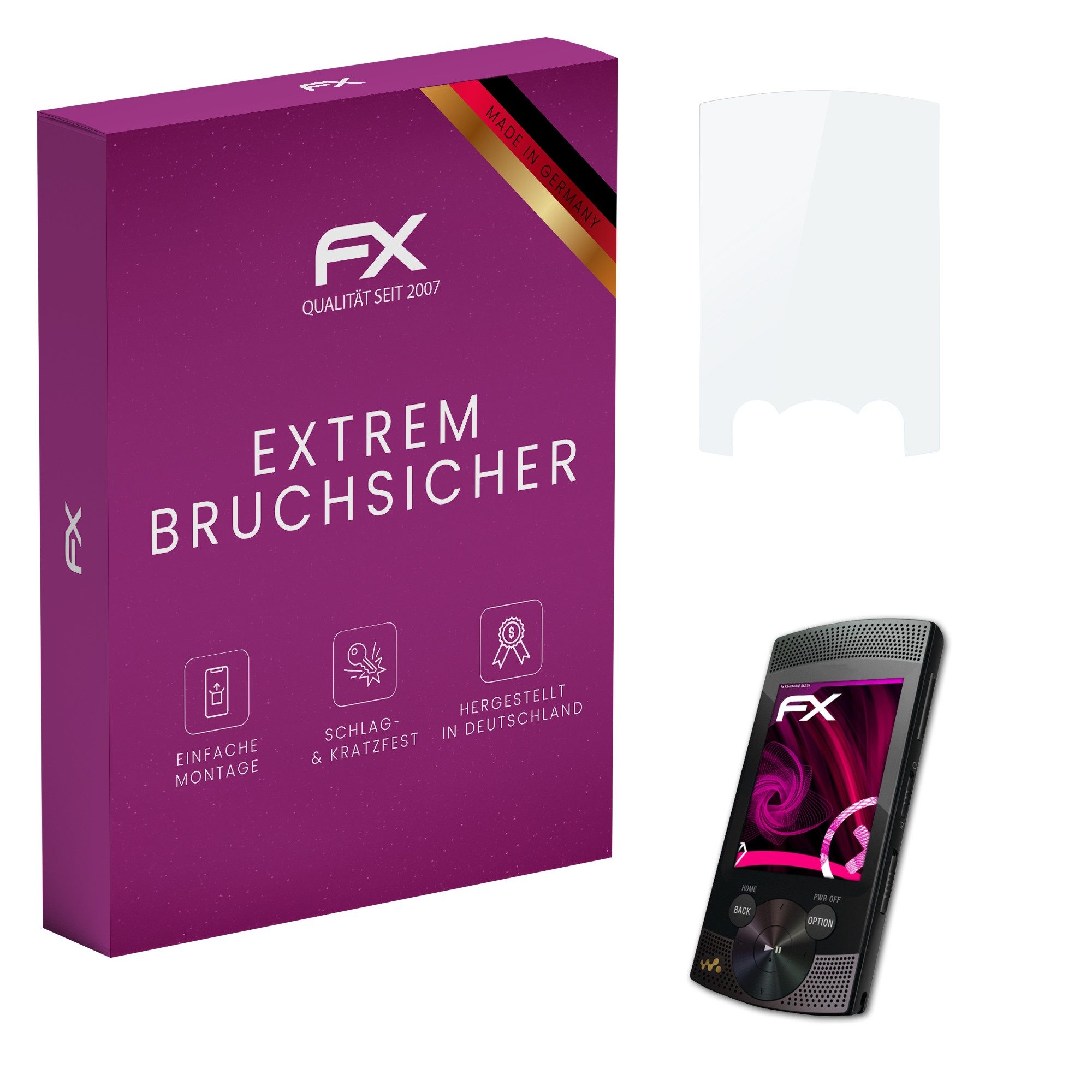 Schutzfolie Panzerglasfolie für Sony Walkman NWZ-S544