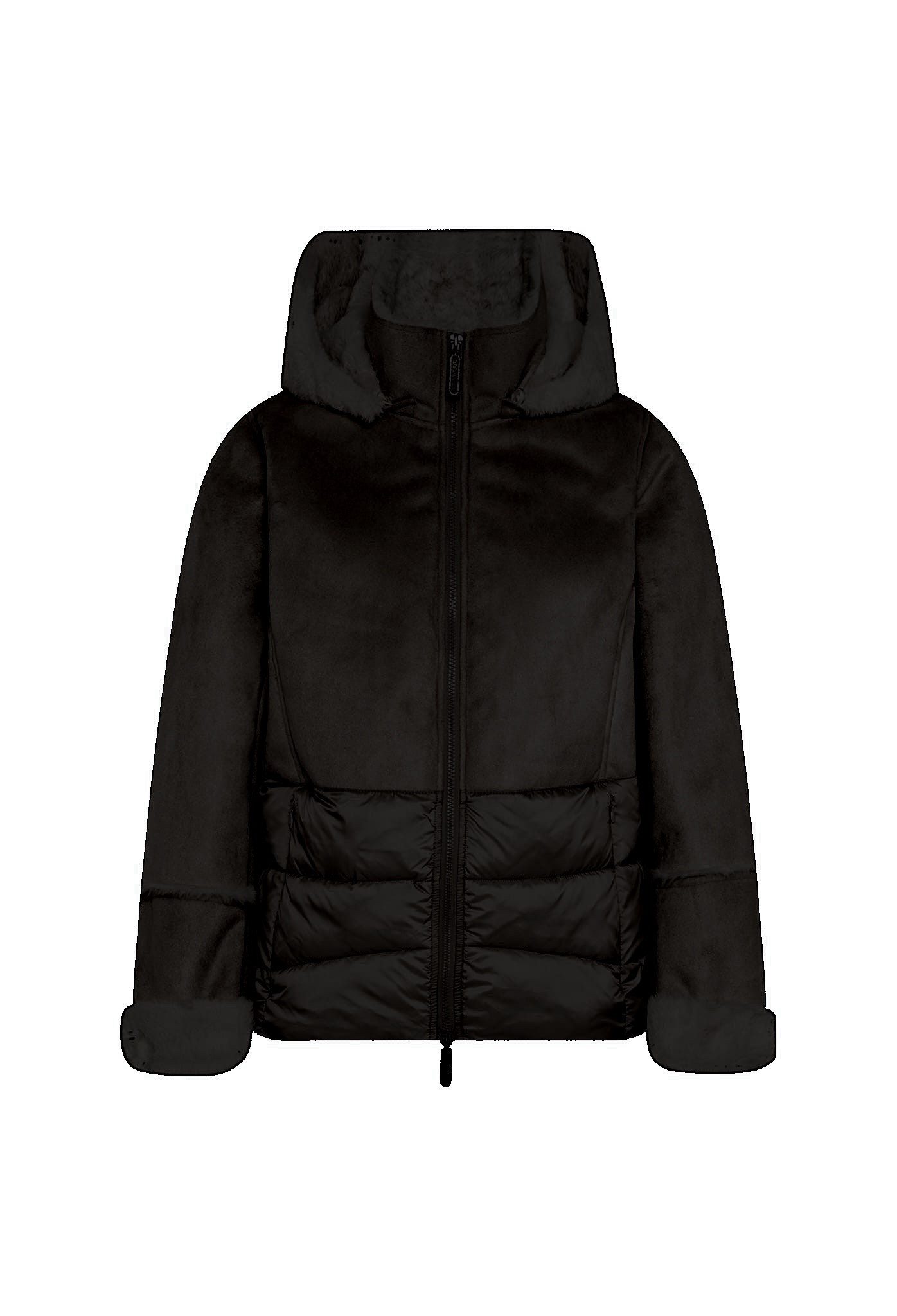 Manisa Kurzjacke mit Teddyfell-Kapuze