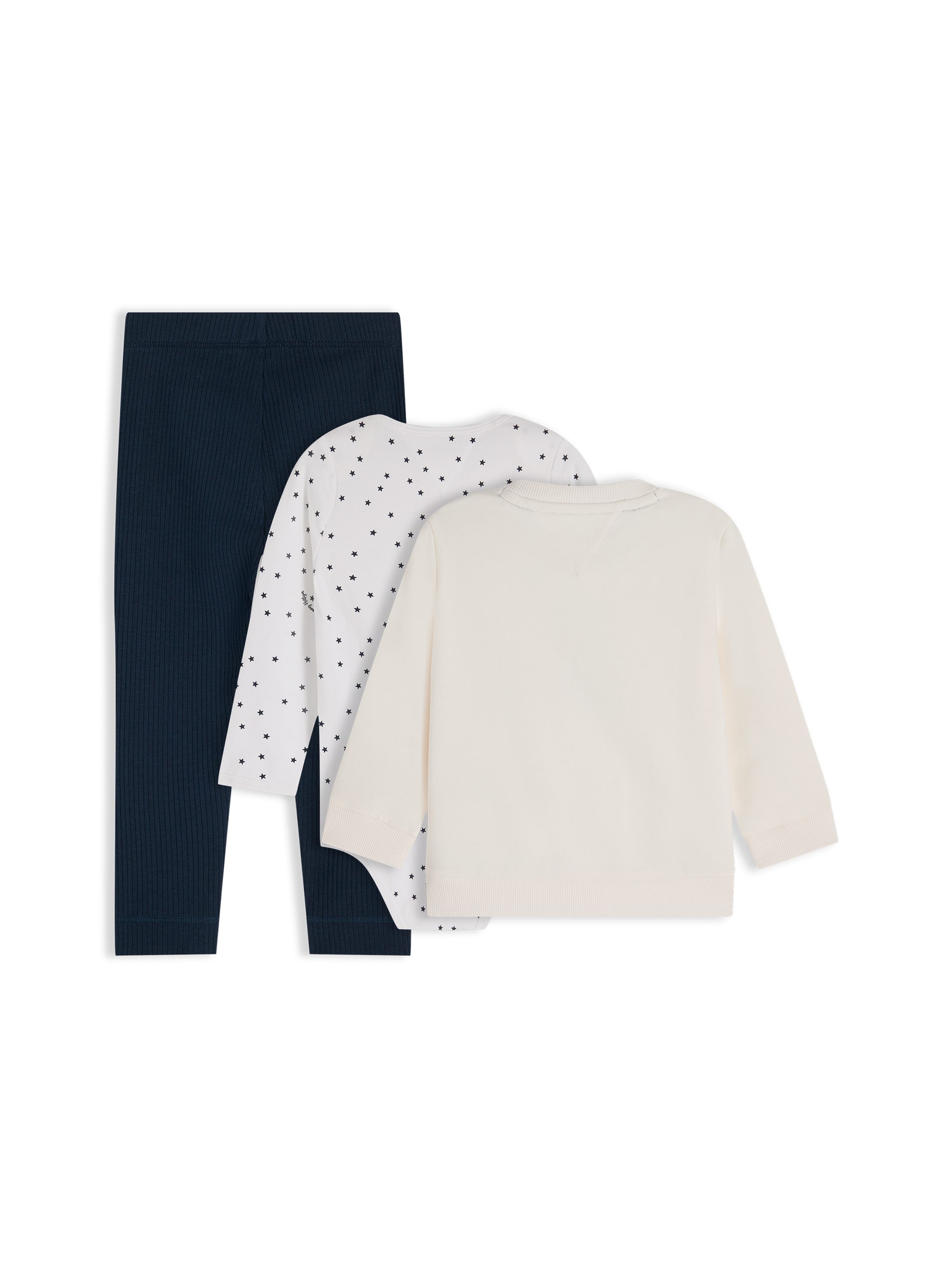 Tommy Hilfiger Neugeborenen-Geschenkset (Set, 3-tlg) Shirt, Body & Jerseyhose für Babys