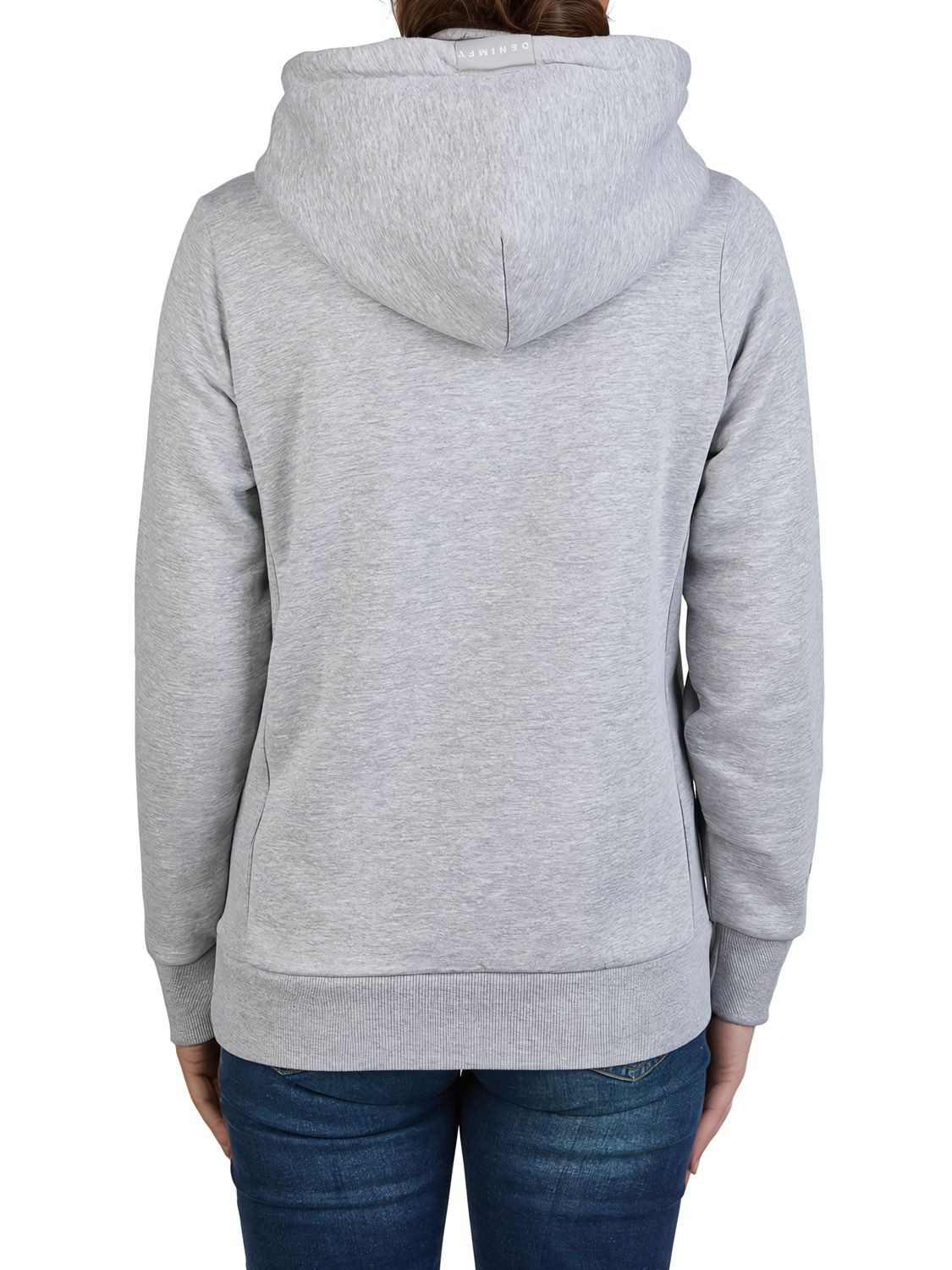 DENIMFY Kapuzenpullover Damen Hoodie DFEmma Regular Fit Longsleeve Sweatshirt mit Kängurutasche