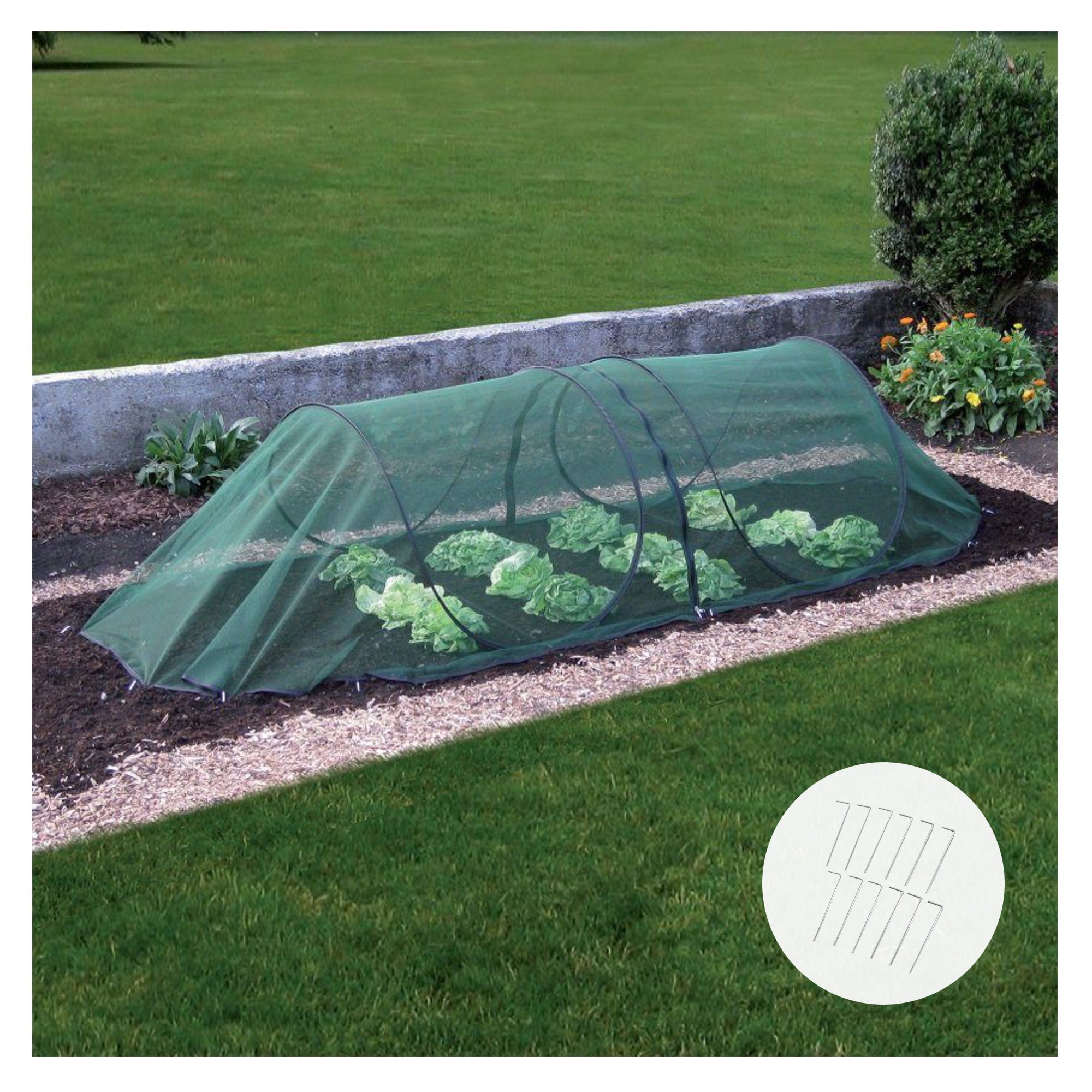 Pflanztunnel Pflanztunnel aus Netzmaterial, Pop-Up Tunnel für Garten