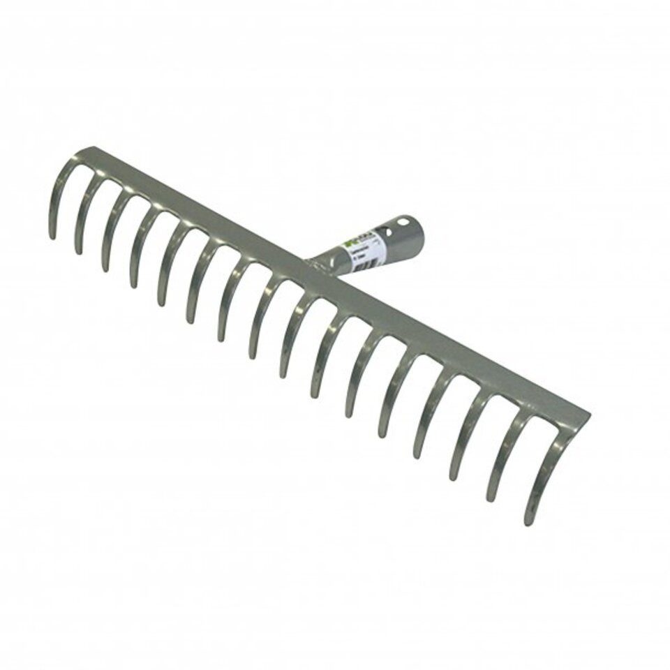 XCLOU Gartenrechen Gartenrechen 12 Zinken, 29,5 cm, silber, (1-tlg)