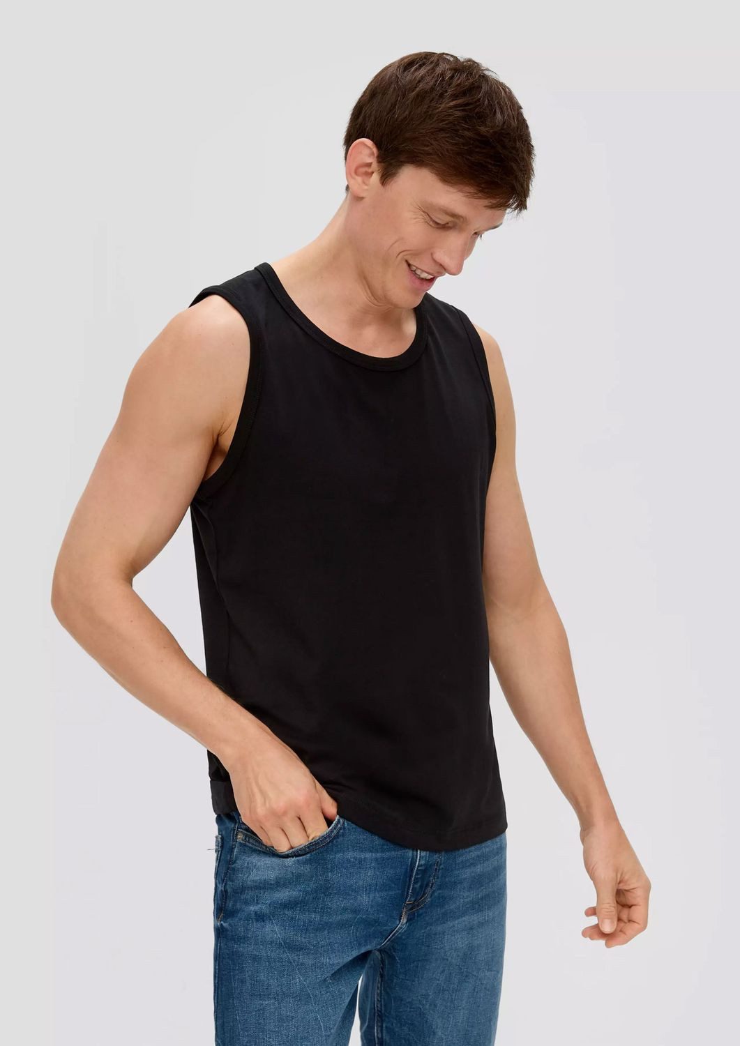 s.Oliver T-Shirt Rundhals-Ausschnitt, ärmellos, 3er Set günstig online kaufen