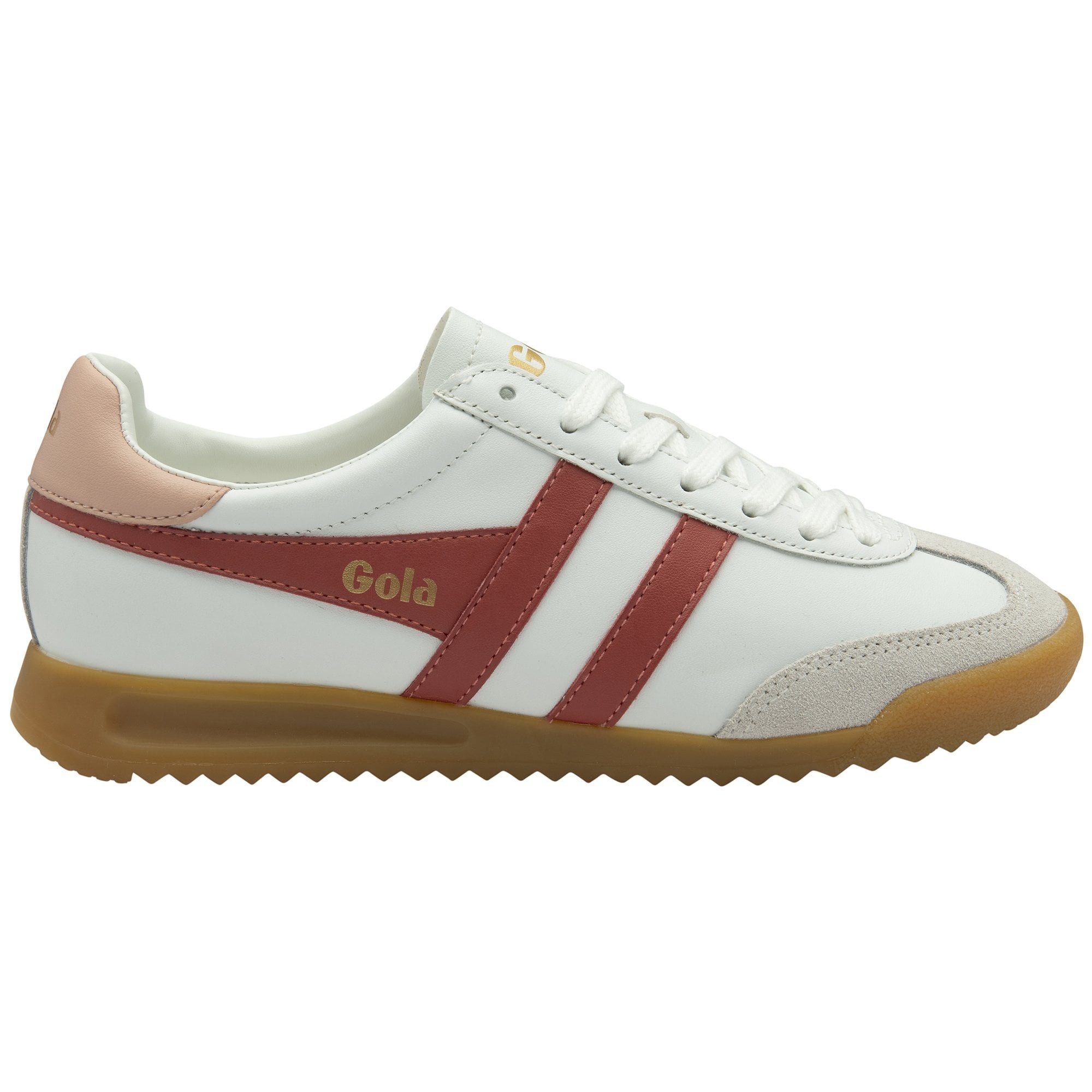 Gola Torpedo Leder 2025 weiss/braun/rosa Damen Sneaker günstig online kaufen