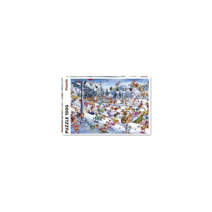 Piatnik Puzzle 5351 - Ruyer: Christmas Ski - Puzzle 1000 Teile Puzzleteile