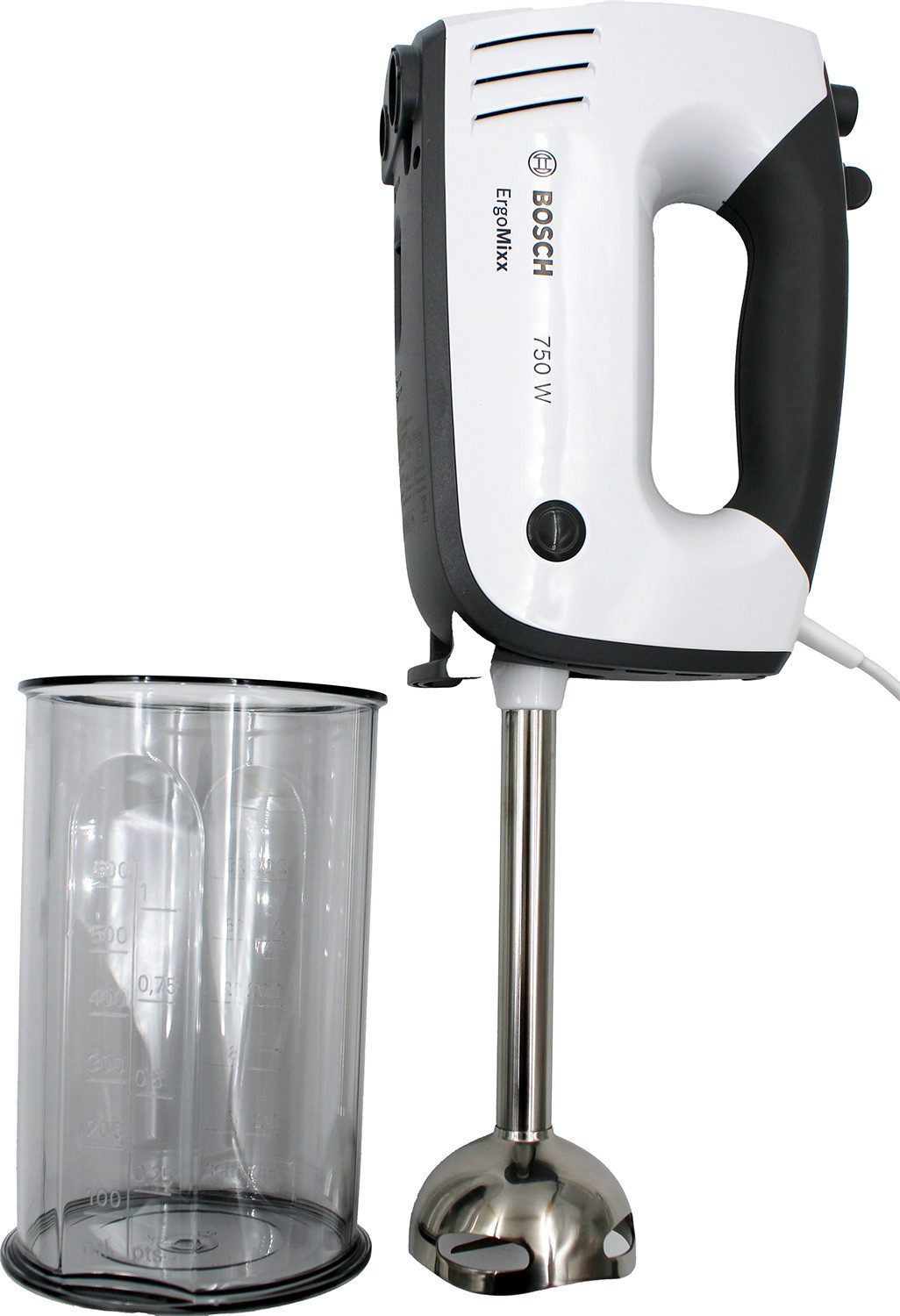BOSCH Handmixer Bosch MFQ37490 ErgoMixx Handmixer-Set 750W weiß/grau