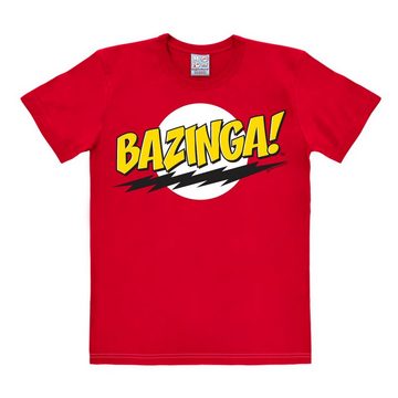 LOGOSHIRT T-Shirt Bazinga - The Big Bang Theory mit coolem Frontdruck