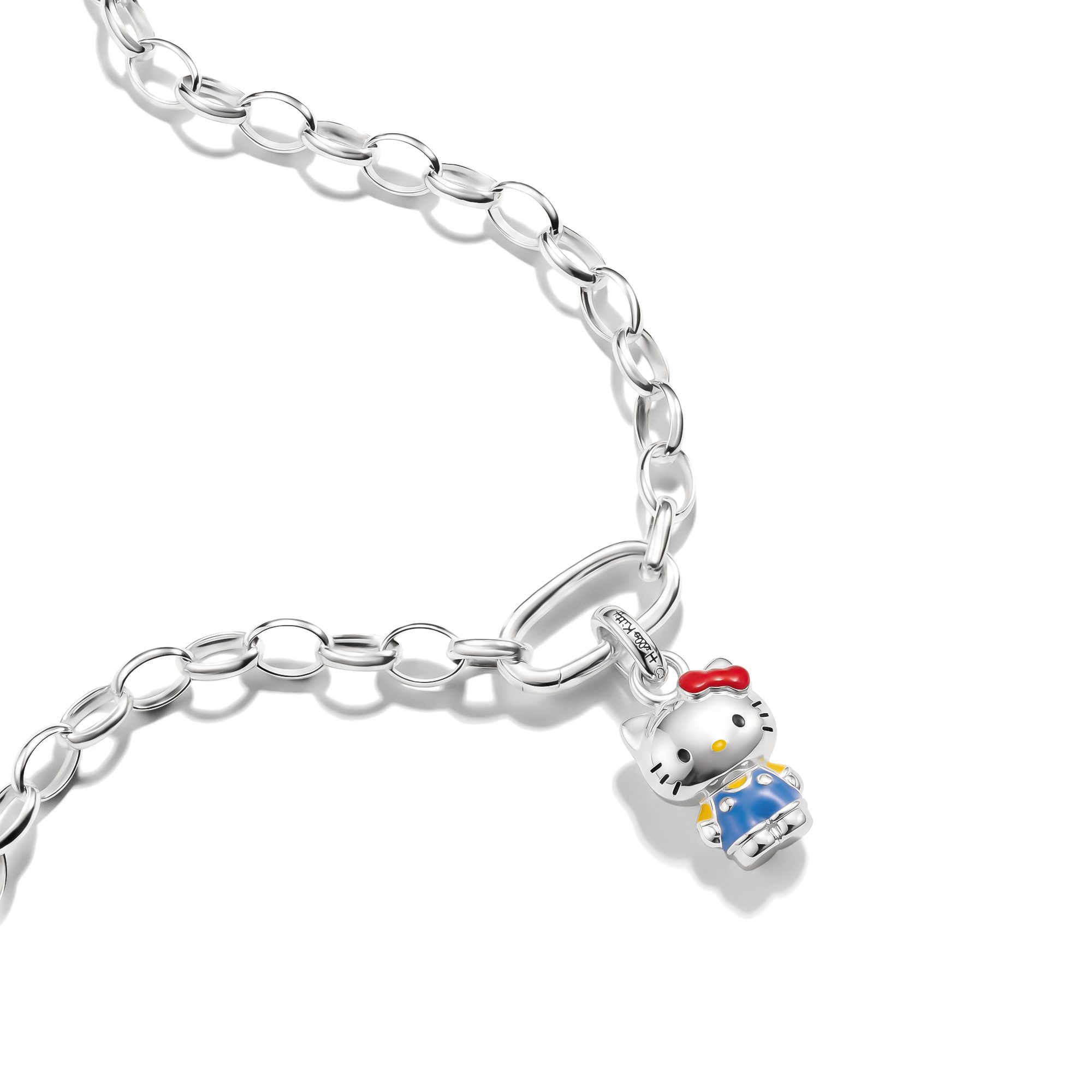 THOMAS SABO Charm-Einhänger THOMAS SABO ♡ Hello Kitty Charm klassisch blau - Connect, Emaille