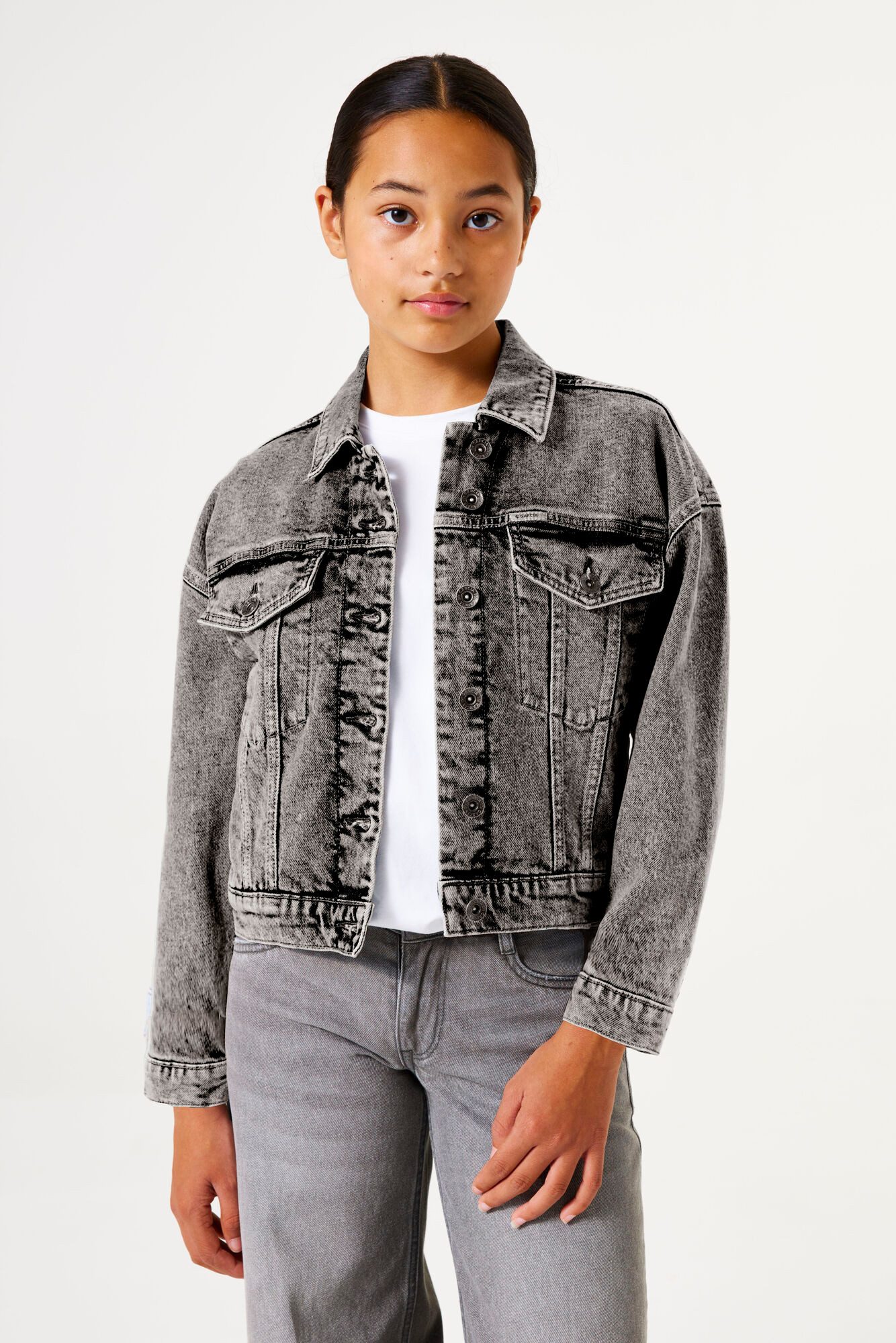 Garcia Jeansjacke mit Stretch und Knopfleiste