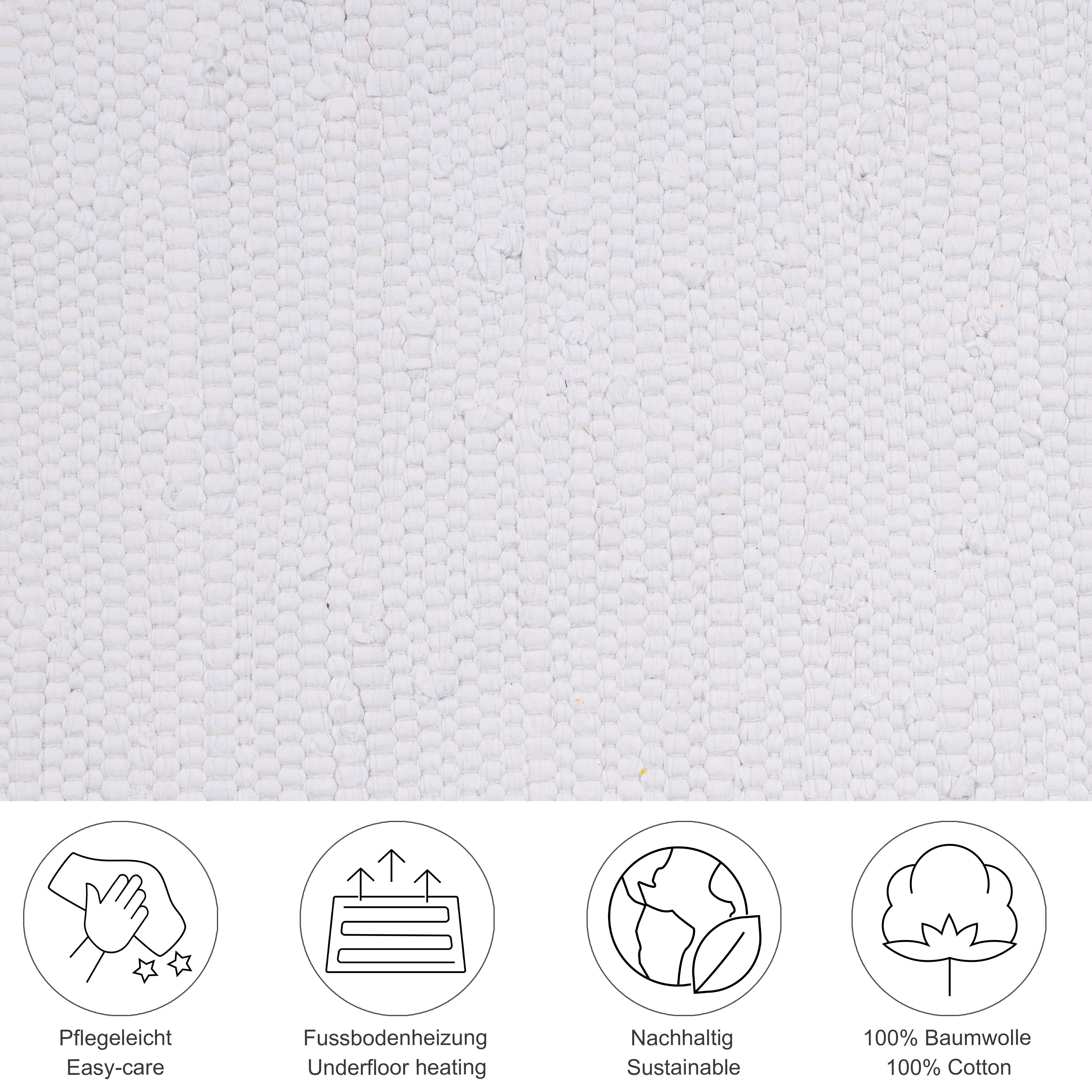 THEKO Teppich Happy Cotton Fleckerl, handgewebt, rechteckig, Höhe: 5 mm, Fl günstig online kaufen