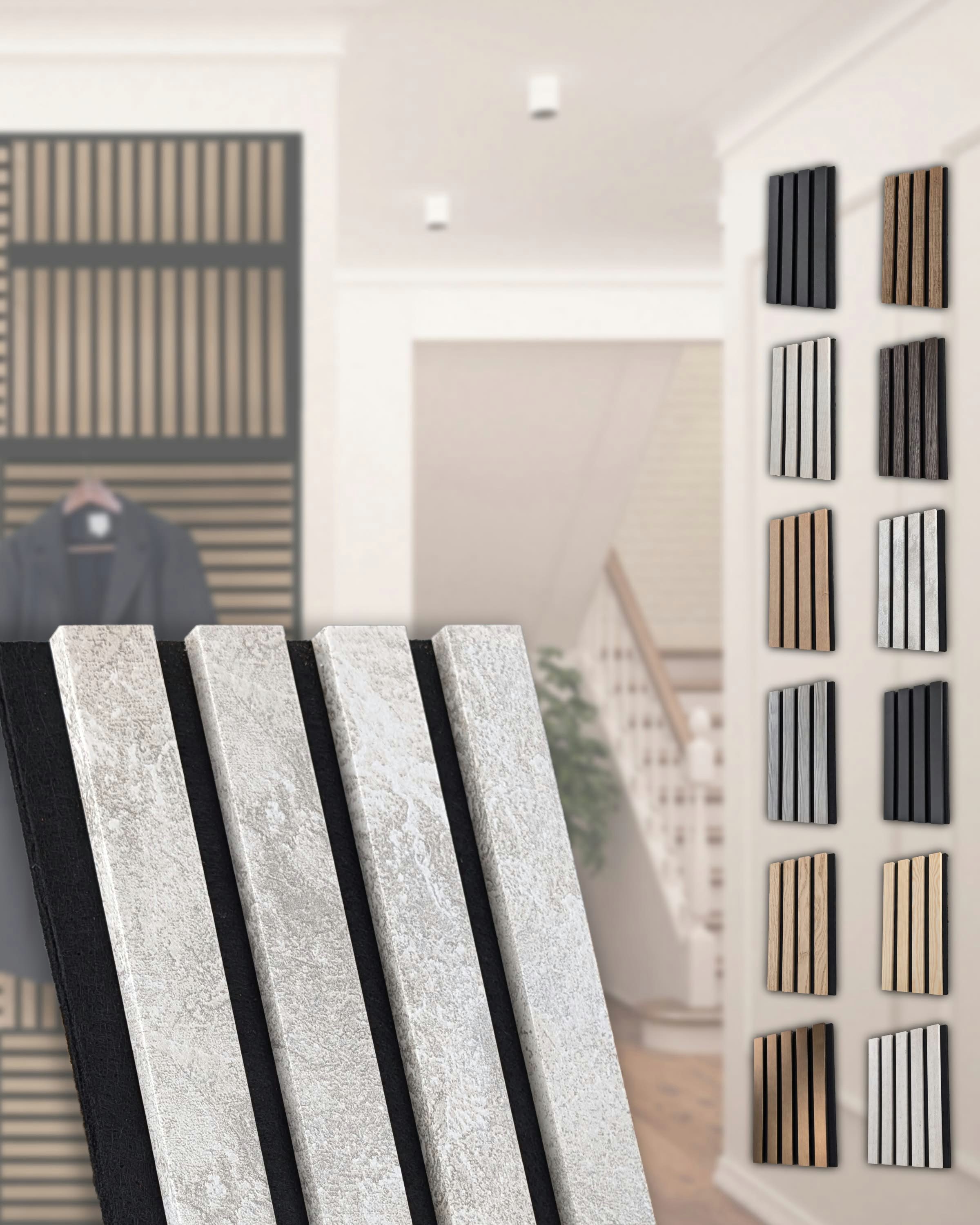 Kosche Dekorpaneele Akustikpaneele 19 x 561 x 2400 mm, BxL: 56.1x240 cm, 1.34 qm