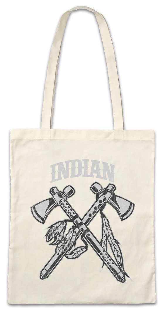 Beuteltasche Indian Tomahawks Stofftasche Native American Ureinwohner