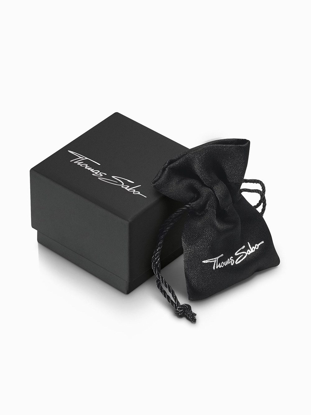 THOMAS SABO Fingerring Thomas Sabo TR2446-041-14-56 Silberner Bandring mit weißen Zirkonia u