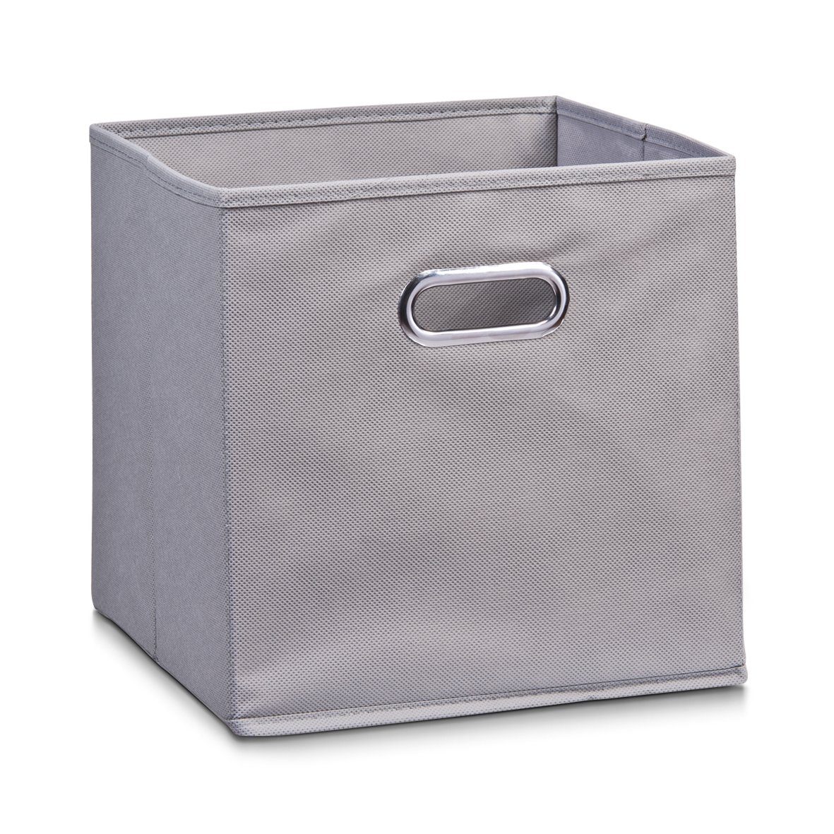 Present Aufbewahrungsbox, 28 cm Aufbewahrungskorb Vlies, grau, 28 28 Zeller x x