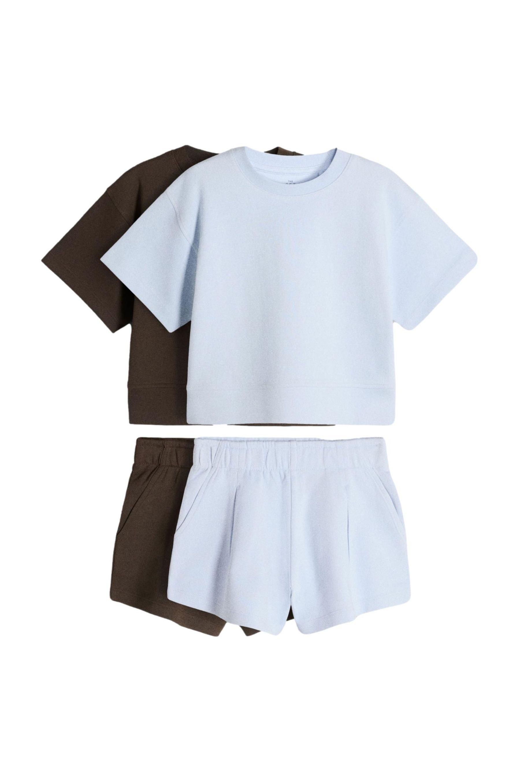 The Set T-Shirt & Shorts The Set Oberteil mit Shorts, 2er-Pack (4-tlg)