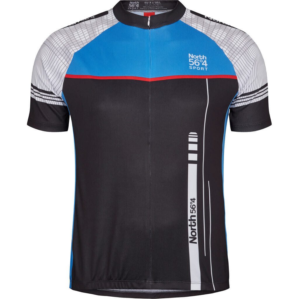 RennerXXL Funktionsshirt North 56 Herren Bike Shirt Rad Trikot mit Front-Zipper Halb zu öffnender Front-Zipper, Komfort-Dehnbund