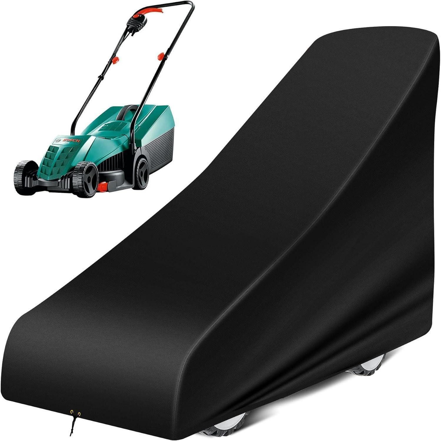 LuxusKollektion Rasenmäher-Schutzhülle Rasenmäher-Abdeckung wasserdicht strapazierfähig 56x140x103cm Schwarz (1-St)