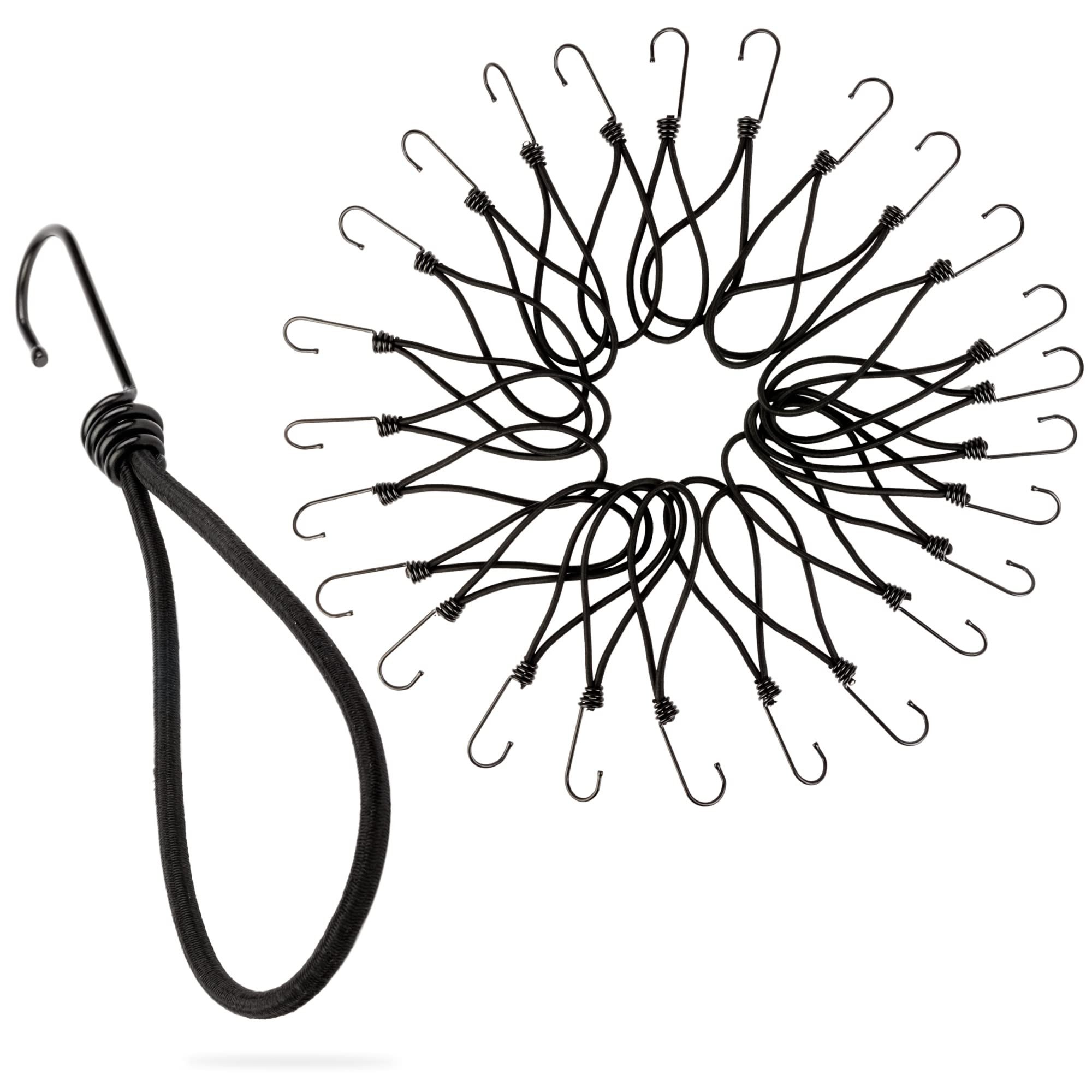 Spanngurt Spanngummi 25 Stück x 23cm - Gummispanner für Camping und Anhänger