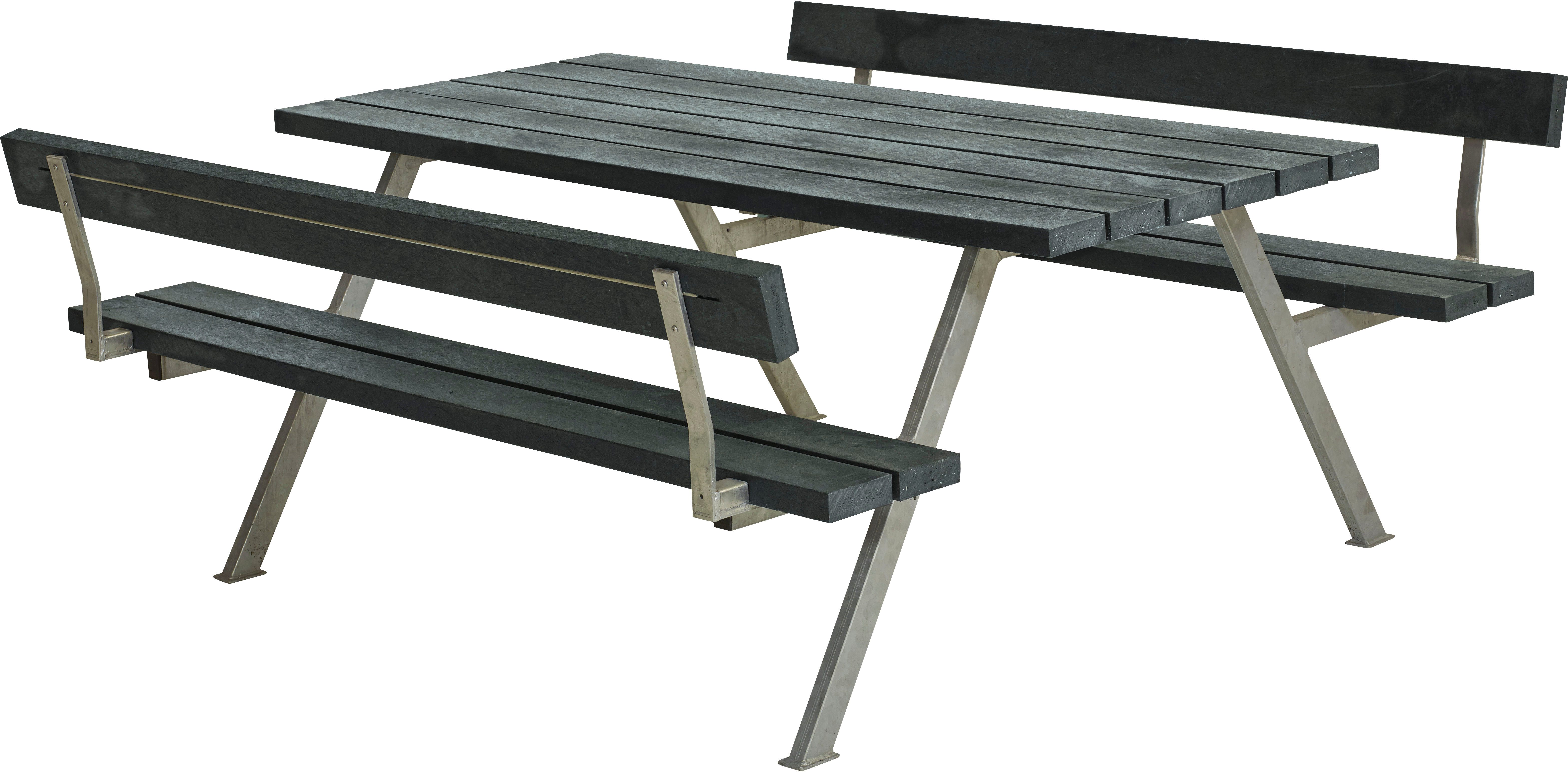 PLUS Garten-Essgruppe Alpha Kombimöbel mit 2 Rückenlehnen, (1-tlg), 177x185x76/45 cm
