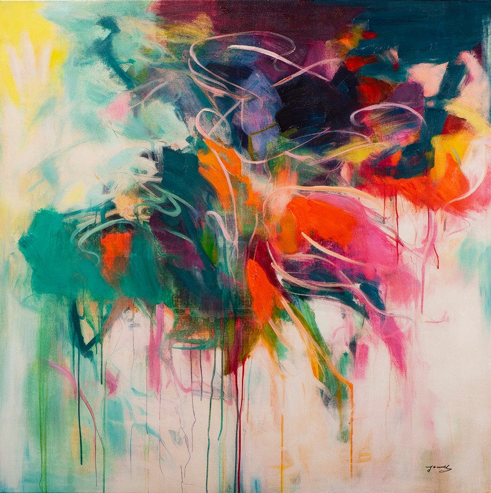 ArtUniverse Gemälde Expression in colour 115 x 115 cm, Abstrakt