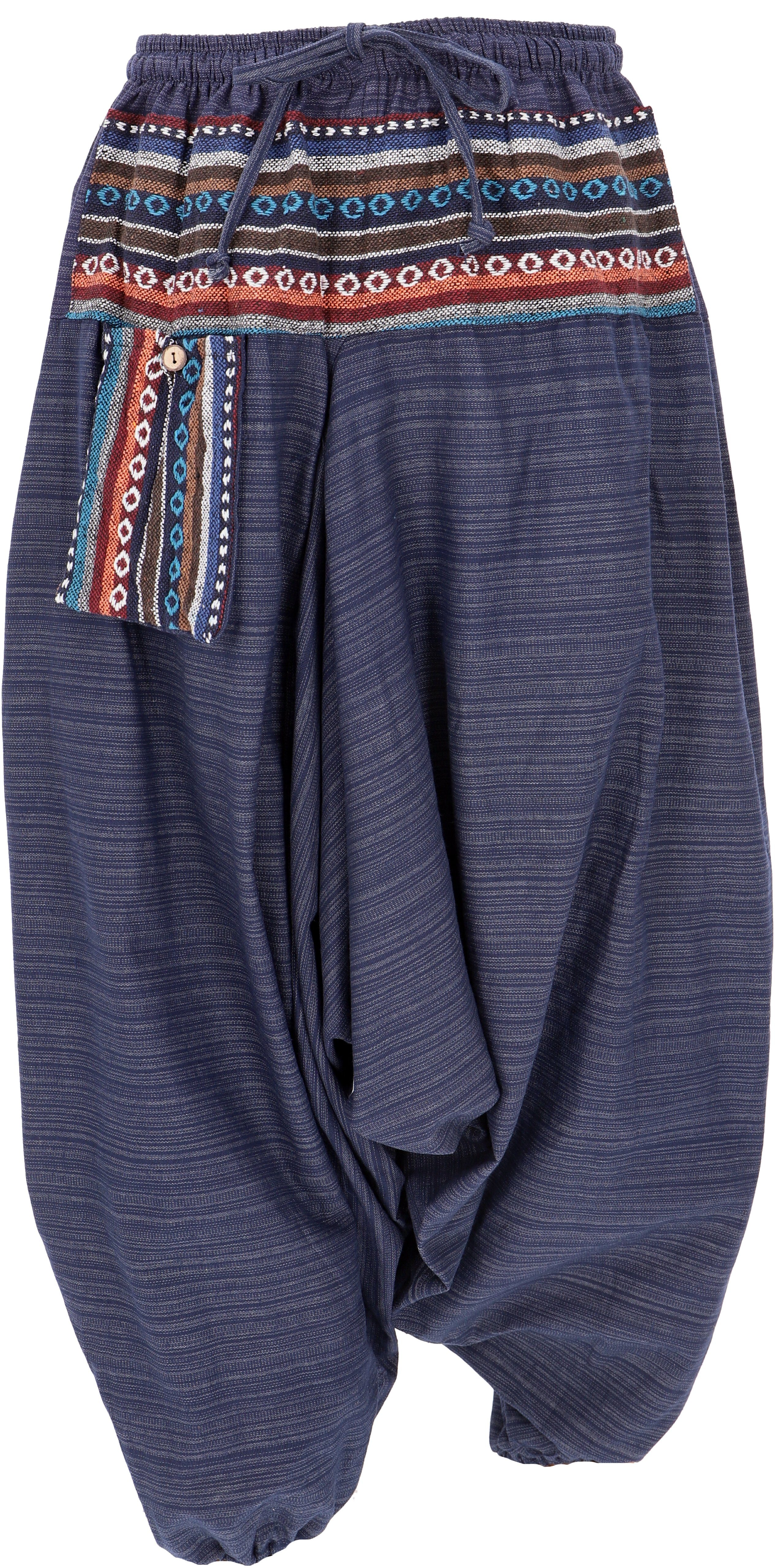 Pumphose, Hippie, Yogahose, Pluderhose, Aladinhose Relaxhose Ethno Bekleidung alternative Ikat.. Guru-Shop Style,