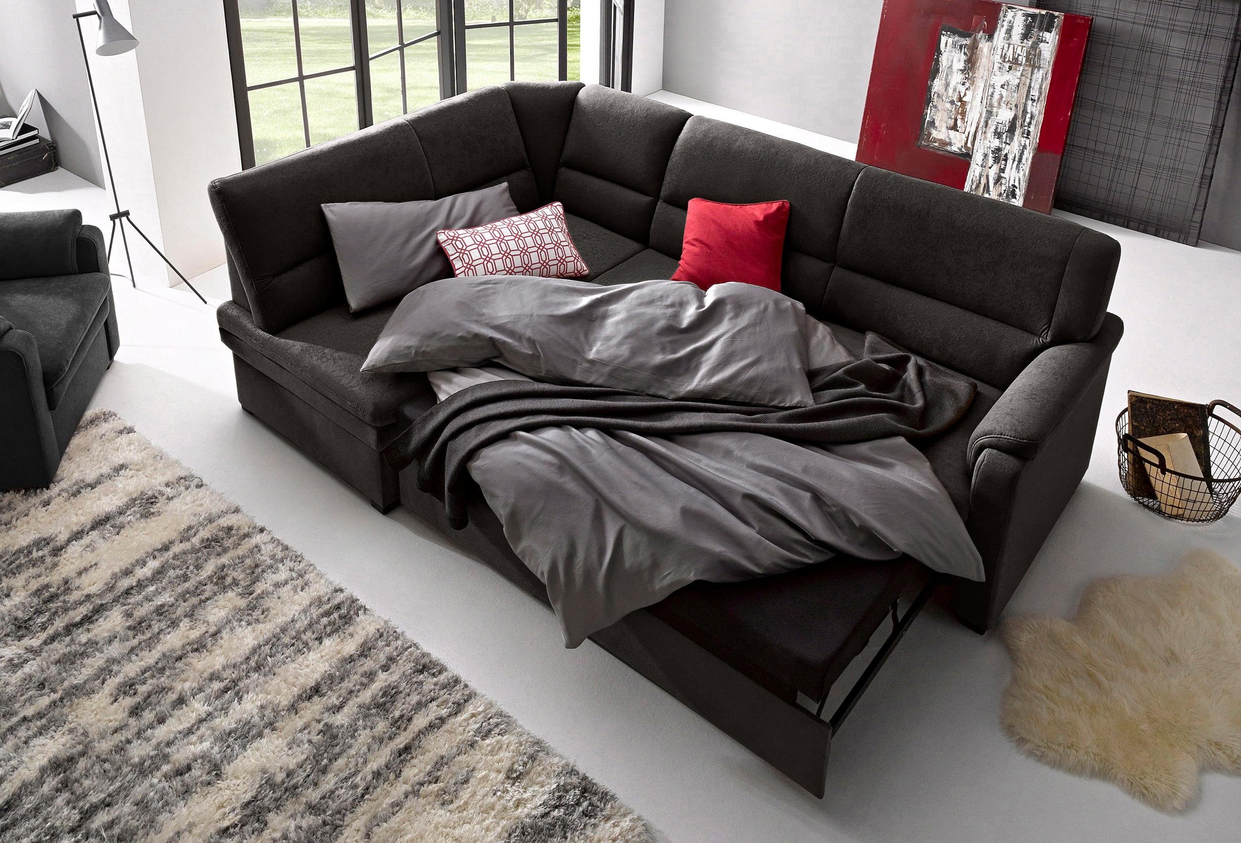 sit&more Ecksofa Pisa L-Form, mit Federkern, günstig online kaufen