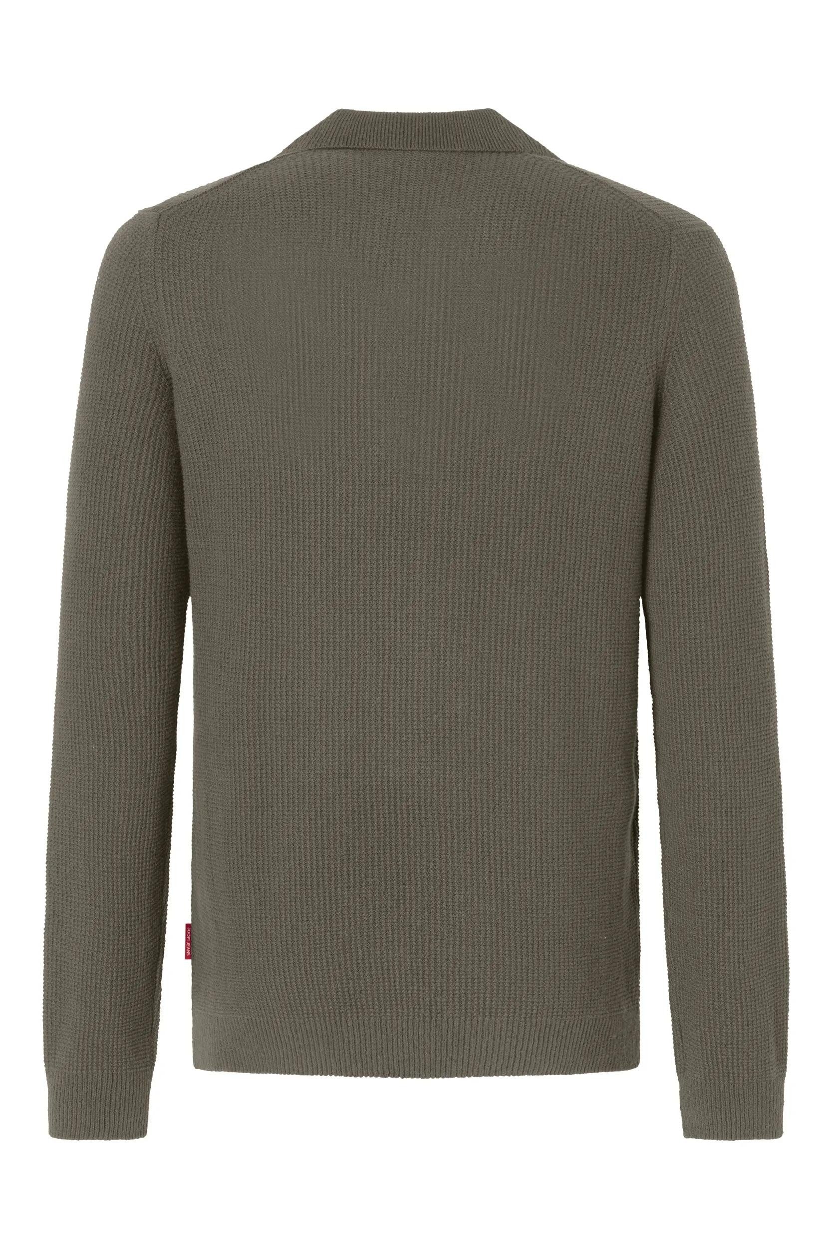 Joop Jeans Polokragenpullover Ove mit feinem Strukturmuster
