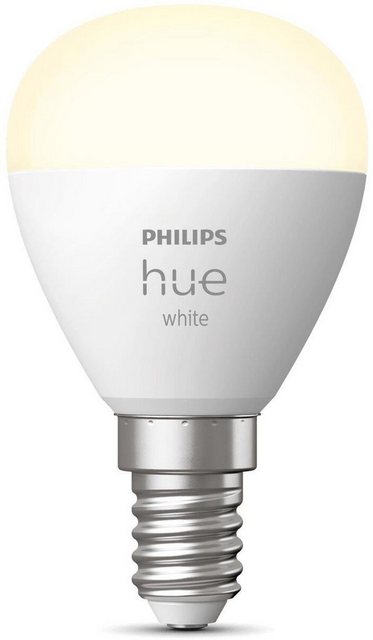 Philips Hue »Philips Hue White E14 Luster Einzelpack 470lm!« LED-Leuchtmittel, E14, 1 Stück, Warmweiß