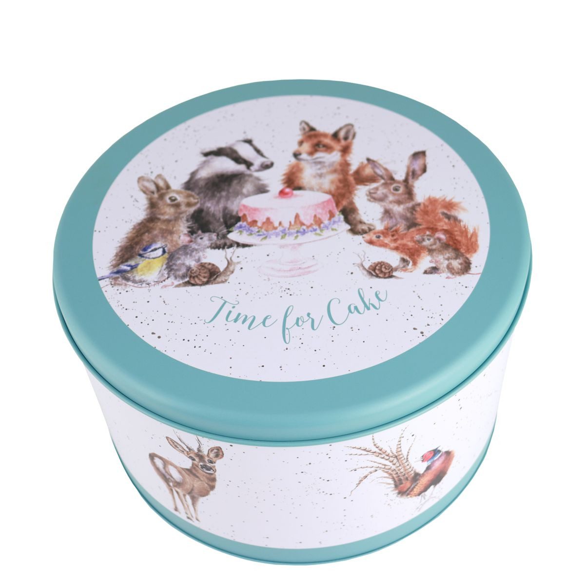 Wrendale Keksdose Wrendale Designs Keksdose Kuchen-Zeit, ca. 25 cm D, Weißblech, (Stück)