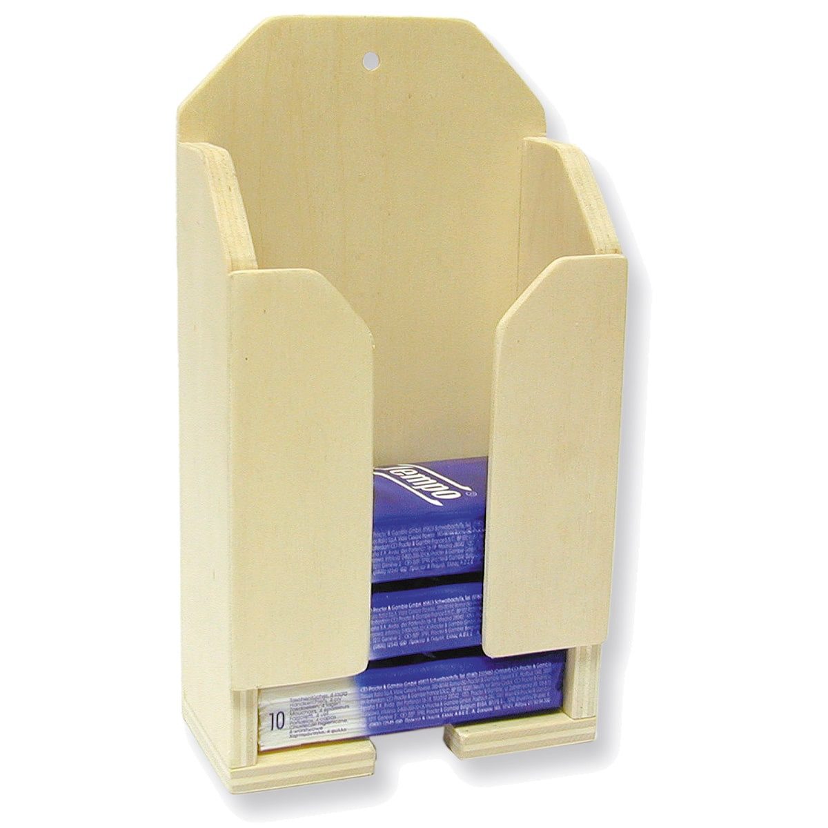 matches21 HOME & HOBBY Wandhalter Taschentücher Bausatz Kinder Holzbaukasten