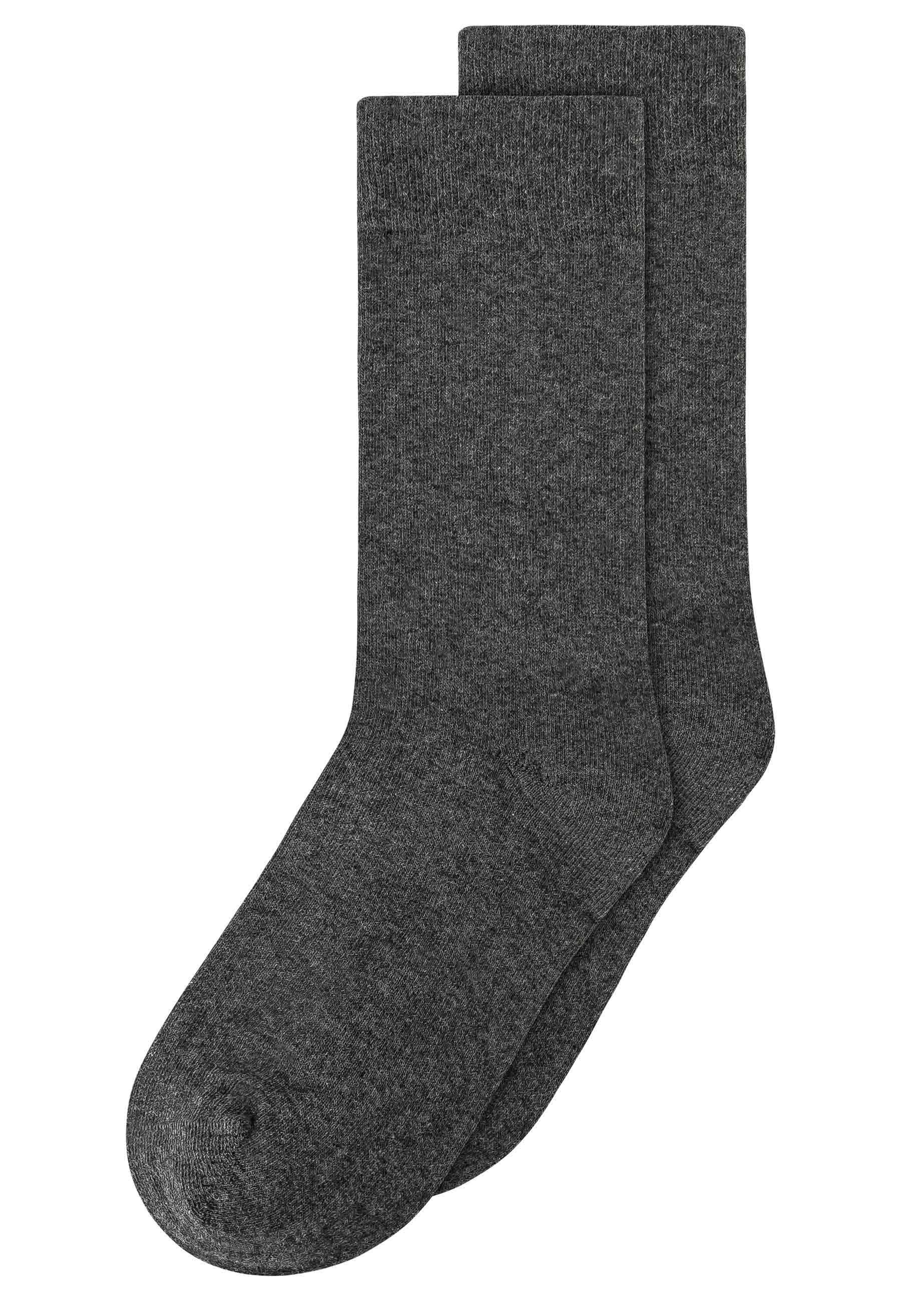 MELA Socken Socken 2er Pack Basic anthrazit melange