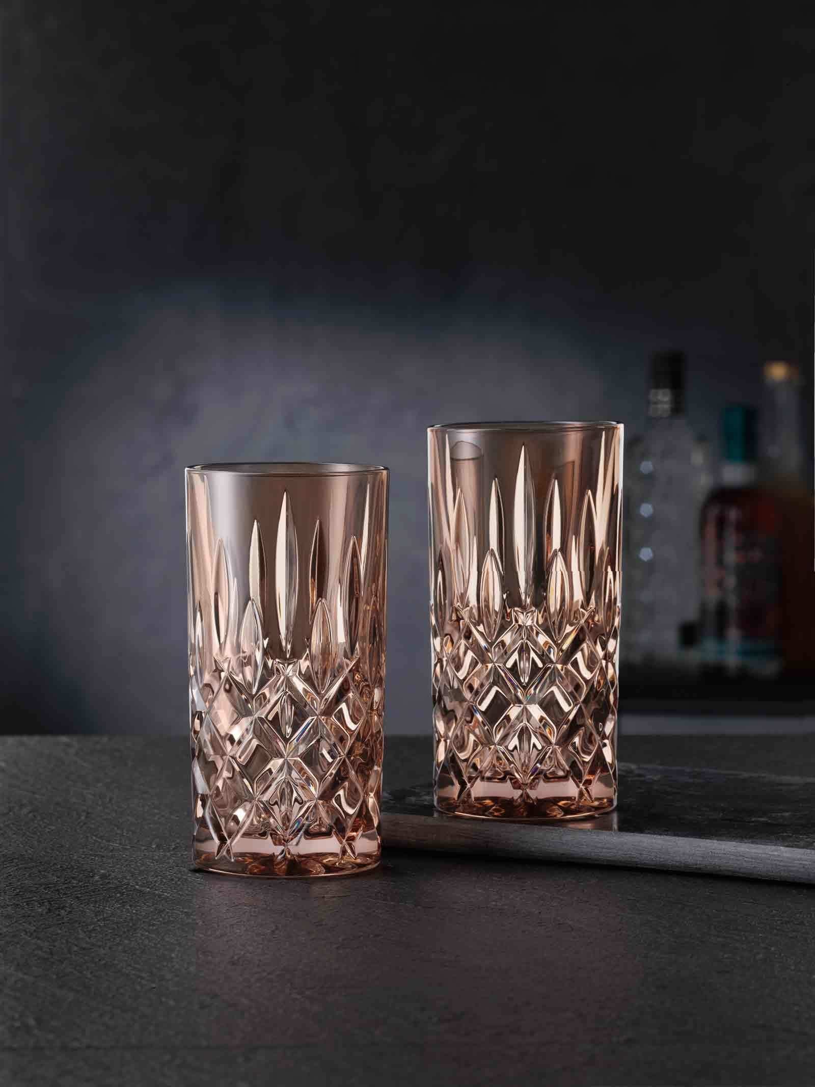 Nachtmann Longdrinkglas Noblesse Longdrinkgläser 395 ml 2er Set, 2-tlg., Glas