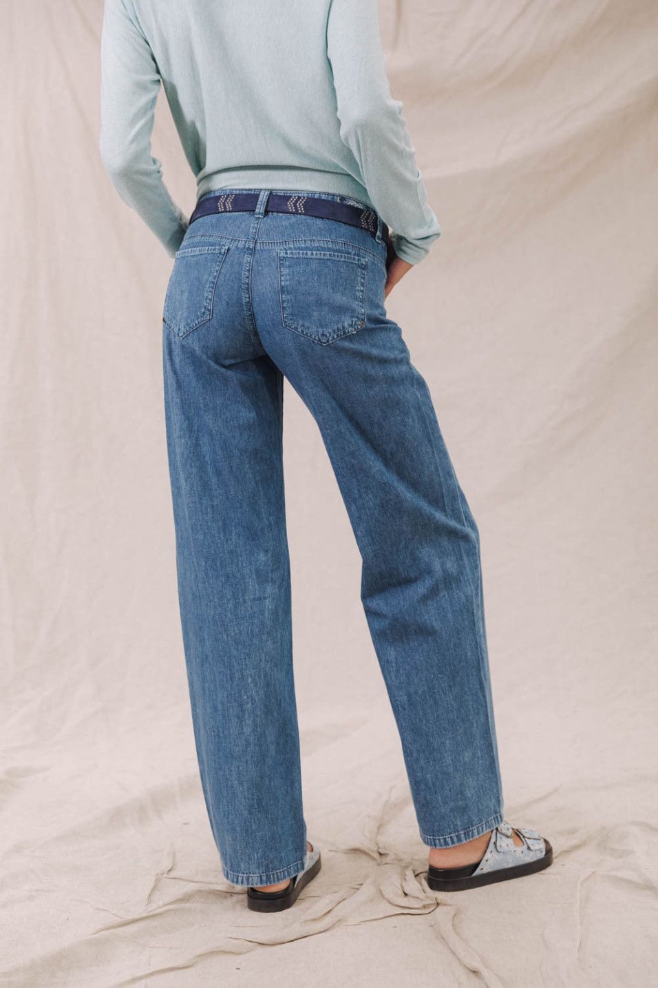 Freeman T. Porter Weite Jeans Agatha