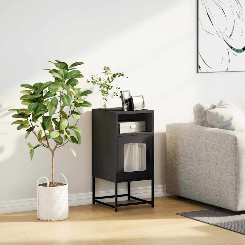 vidaXL Nachttisch Nachttisch Schwarz 36x39x78 cm günstig online kaufen