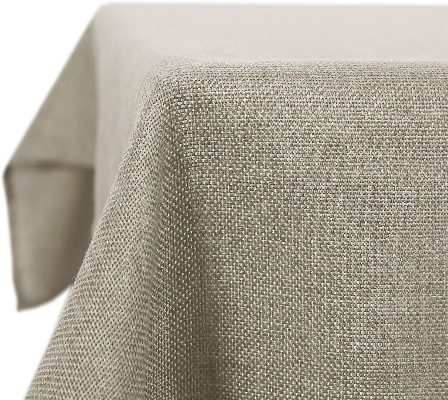 Deconovo Tischdecke Leinenoptik Tischwäsche Wasserabweisend Tischtuch günstig online kaufen