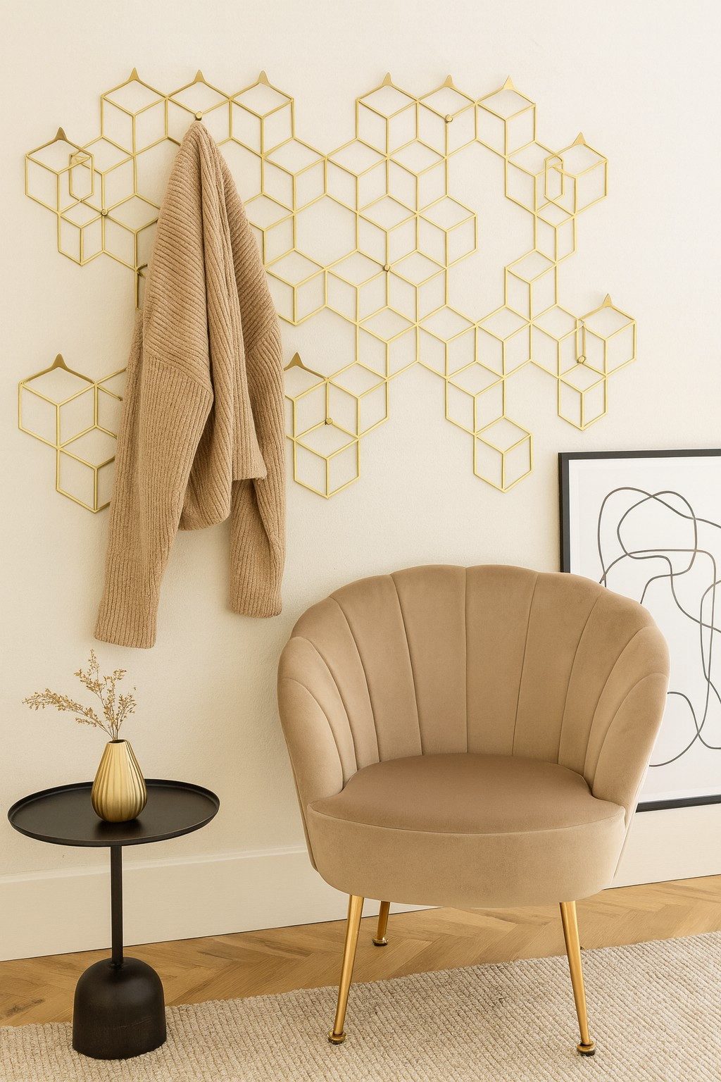 moebel-direkt-online Wandgarderobe Soro (Design-Garderobe mit 12 Kleiderhaken), aus Metall, 8 Kleiderhaken. Reduzierter Preis € 129,99. Unverbindliche Preisempfehlung € 169,00, (€ 129,99 pro 1 Stk)