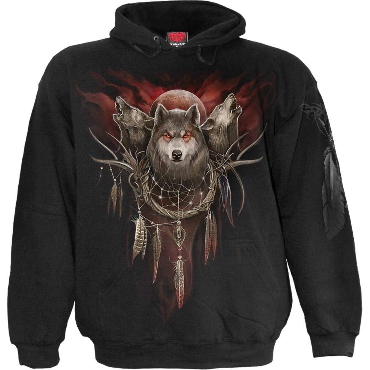 Spiral Kapuzenpullover Spiral Hoodie Kapuzenpullover "Wölfe" magisch