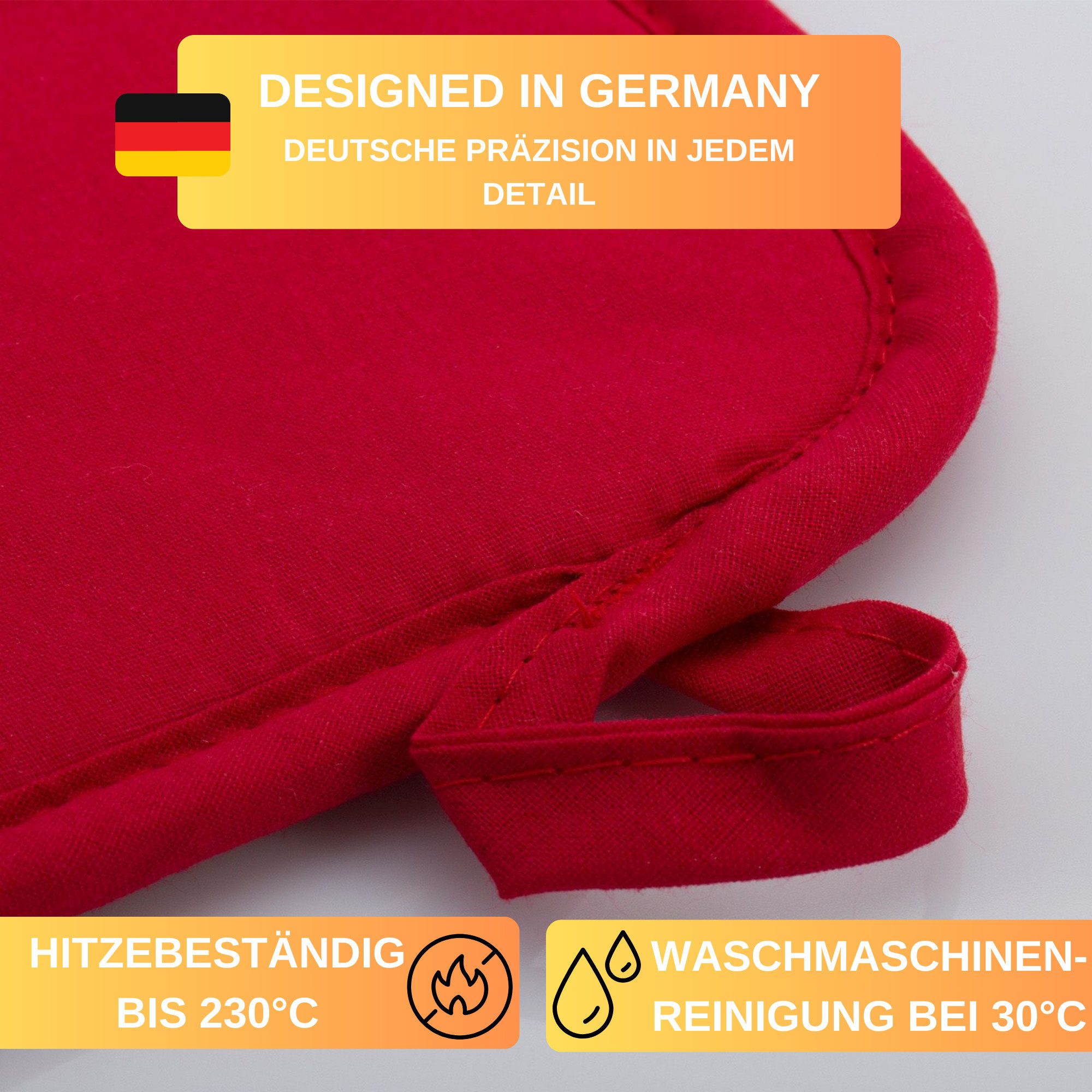 Thiru Topflappen 2er Set aus Baumwolle mit rutschfestem Neopren und Aufhäng günstig online kaufen