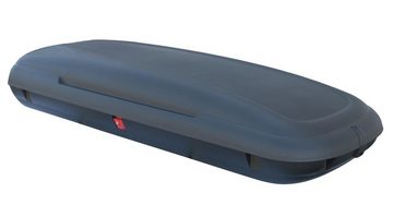 VDP Dachbox, (für Kia Sportage ab 2010), VDP-CA480 Dachbox 480 Liter Carbon Look abschließbar + Relingträger Quick kompatibel mit Kia Sportage ab 2010 aufliegende Reling