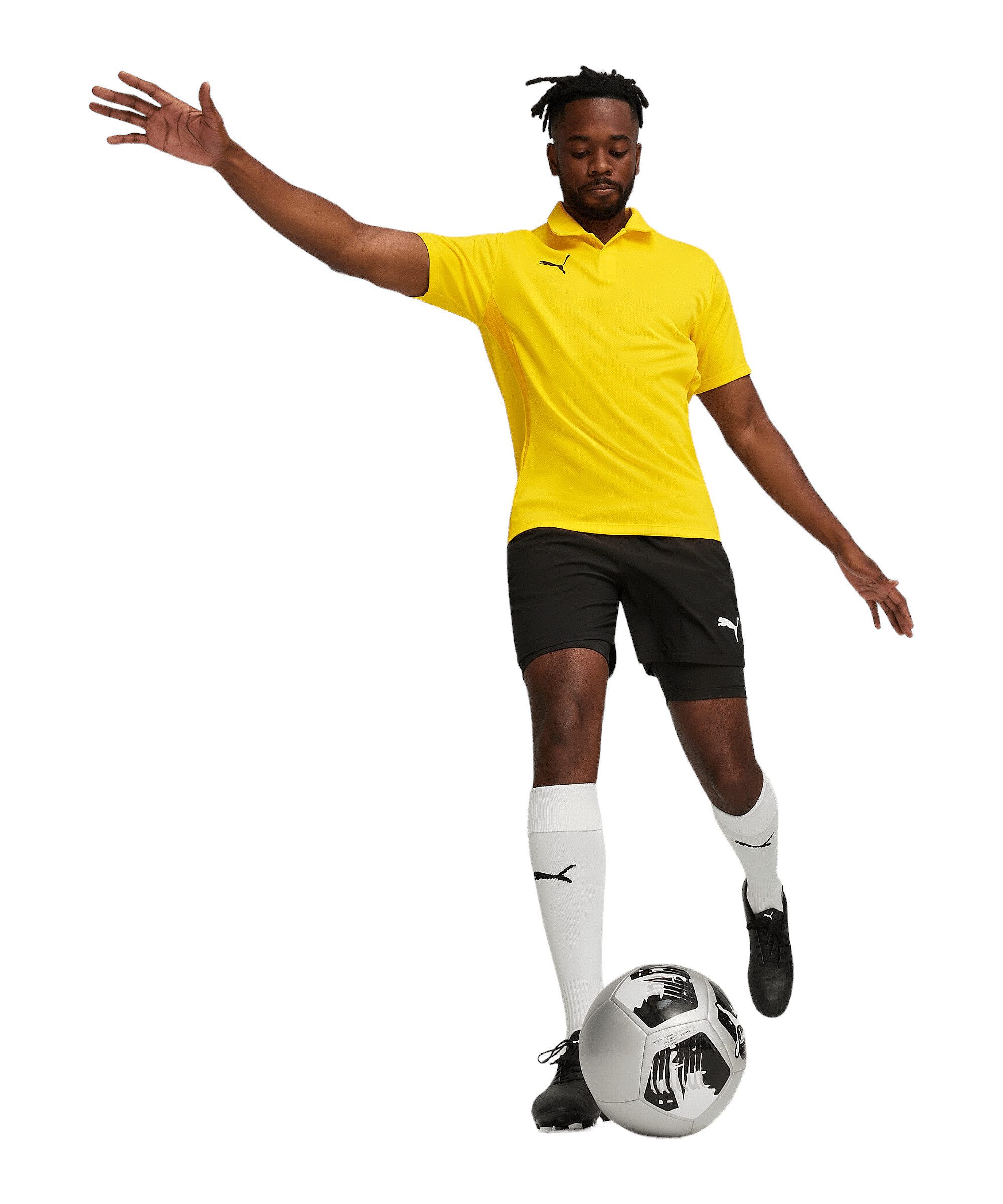 PUMA T-Shirt PUMA teamGOAL Polo Kurzarm-Shirts Herren Polyester