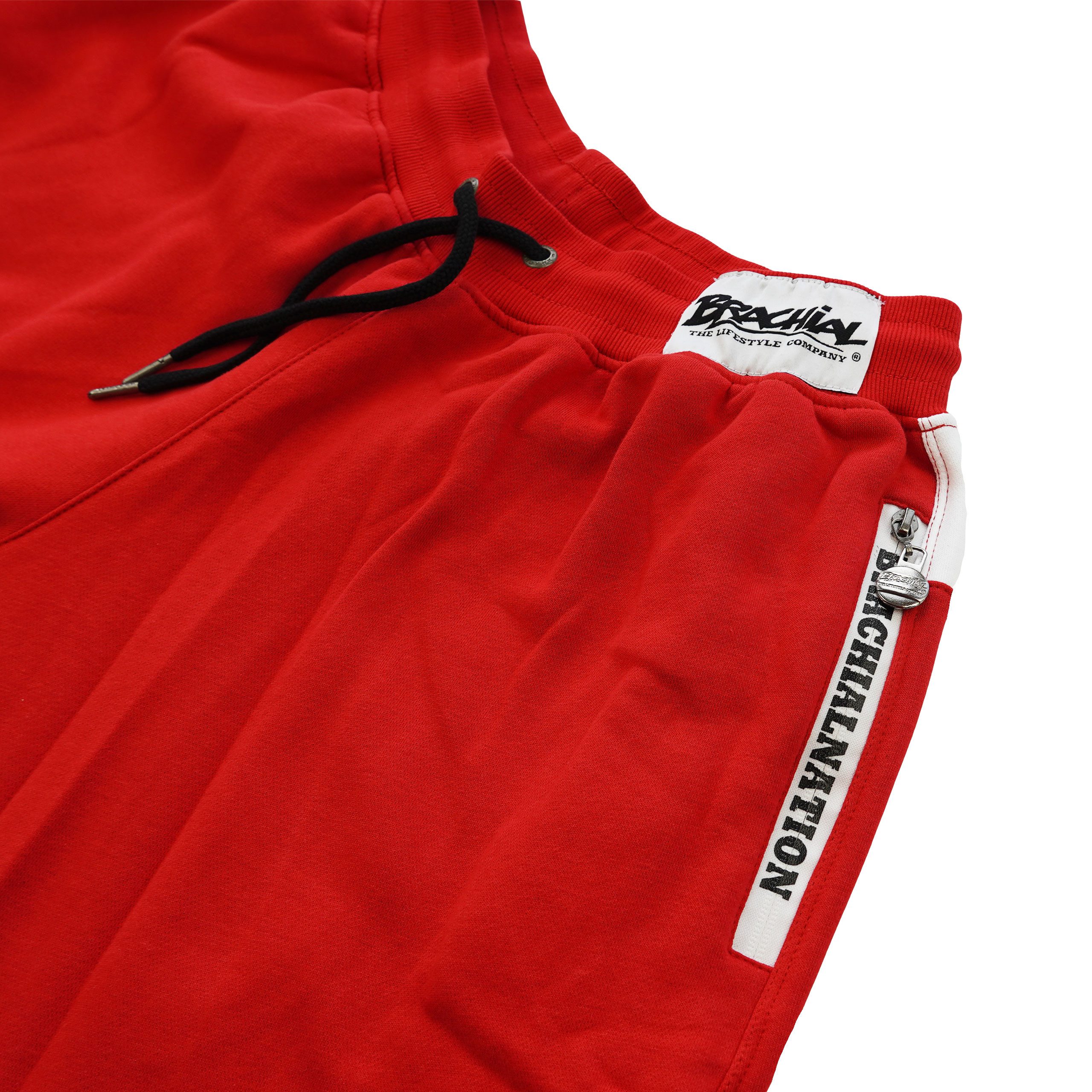 BRACHIAL THE LIFESTYLE COMPANY Sporthose Brachial Sporthose "Rude" rot
