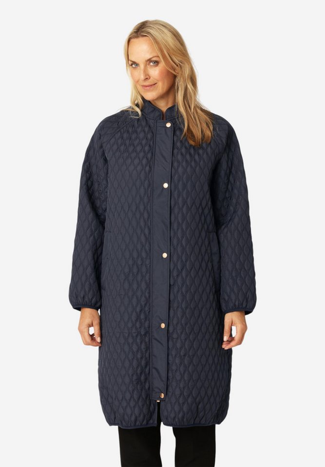 Ilse Jacobsen Steppjacke ALLY06 Modischer Oversize-Steppmantel mit Stehkragen und Raglanärmeln