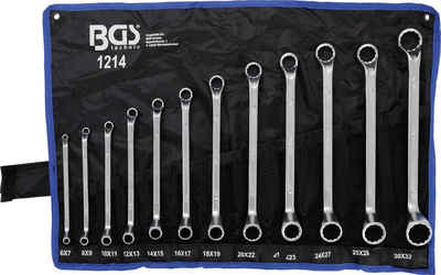 BGS technic Ringschlüssel »Doppel-Ringschlüssel-Satz, gekröpft, SW 6 x 7 - 30 x 32 mm, 12-tlg.«