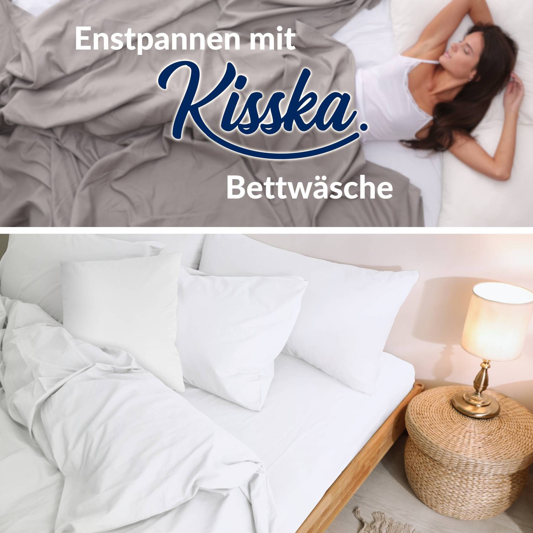 Kisska Bettbezug LUNA Deckenbezug Bettwäsche ohne günstig online kaufen