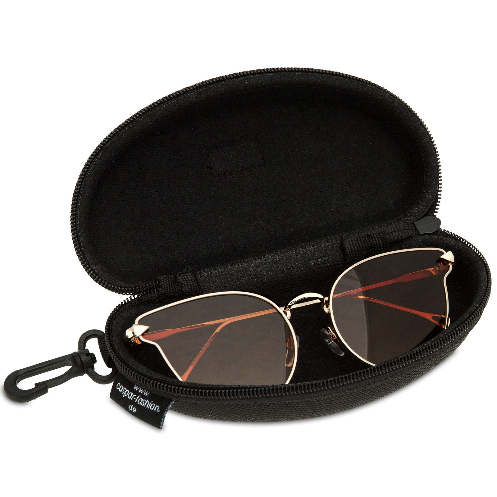 Caspar Sonnenbrille SG043 große Damen Cat Eye Katzenauge Sonnenbrille